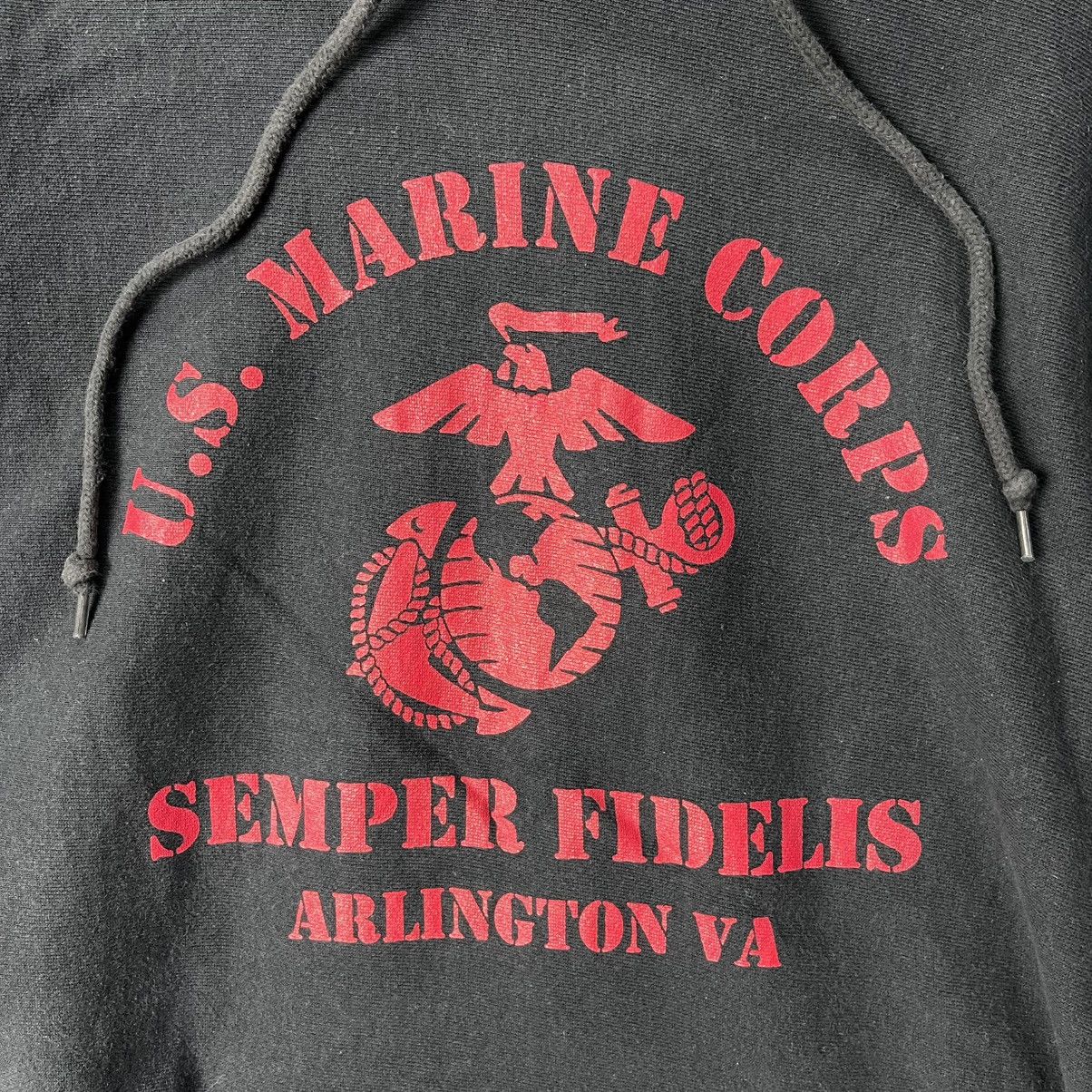 Vintage Vintage U.S. Marine Corps “Semper Fidelis” Pullover Hoodie Size US XL / EU 56 / 4 - 3 Thumbnail
