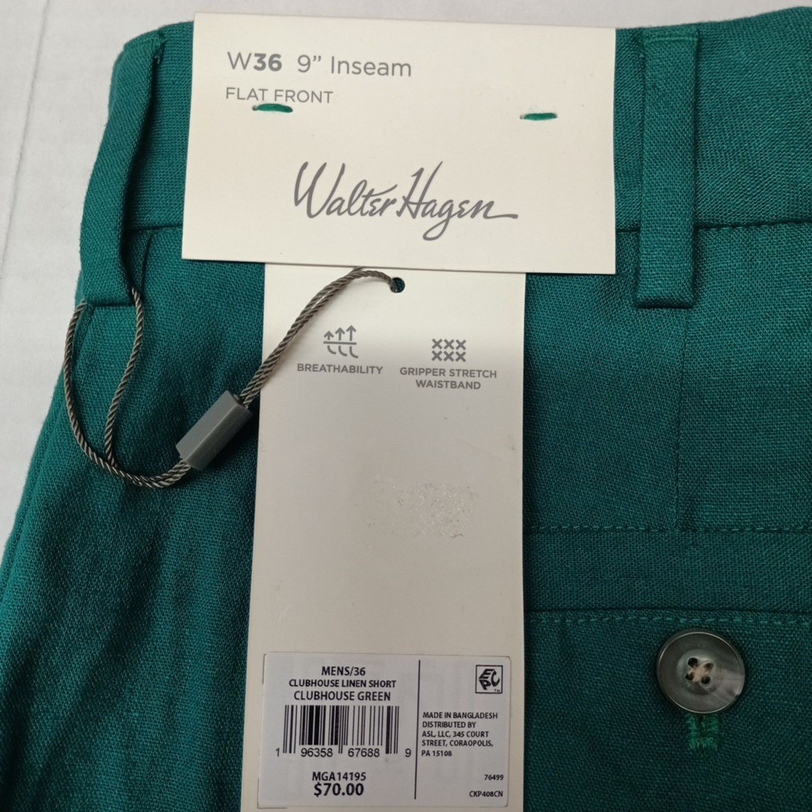 Other Walter Hagen Green Linen Golf Shorts Men's Size 36 9" Inseam Size US 36 / EU 52 - 5 Thumbnail