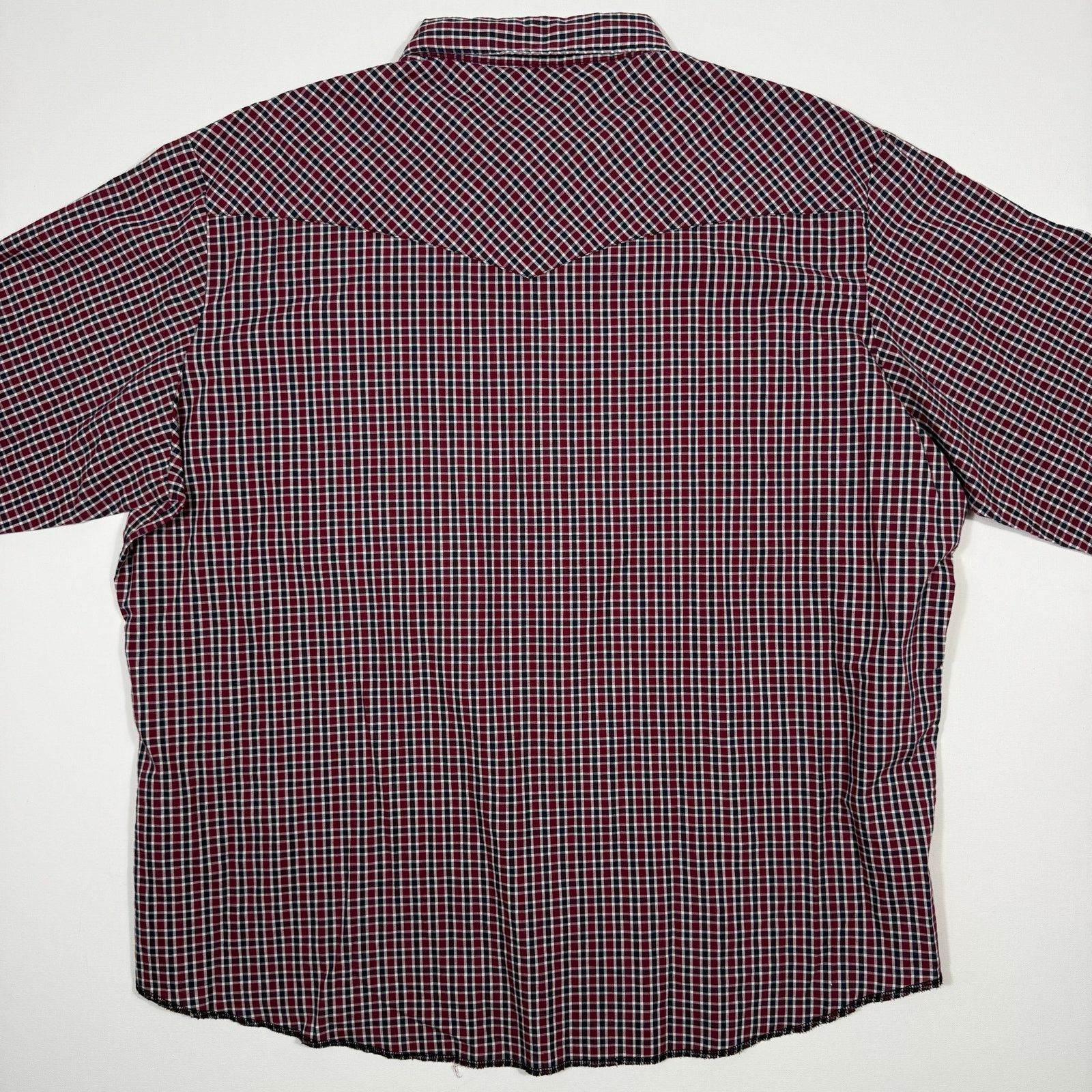 Wrangler Vintage Wrangler Western Pearl Snap Shirt Plaid Red XXL Size US XXL / EU 58 / 5 - 3 Thumbnail