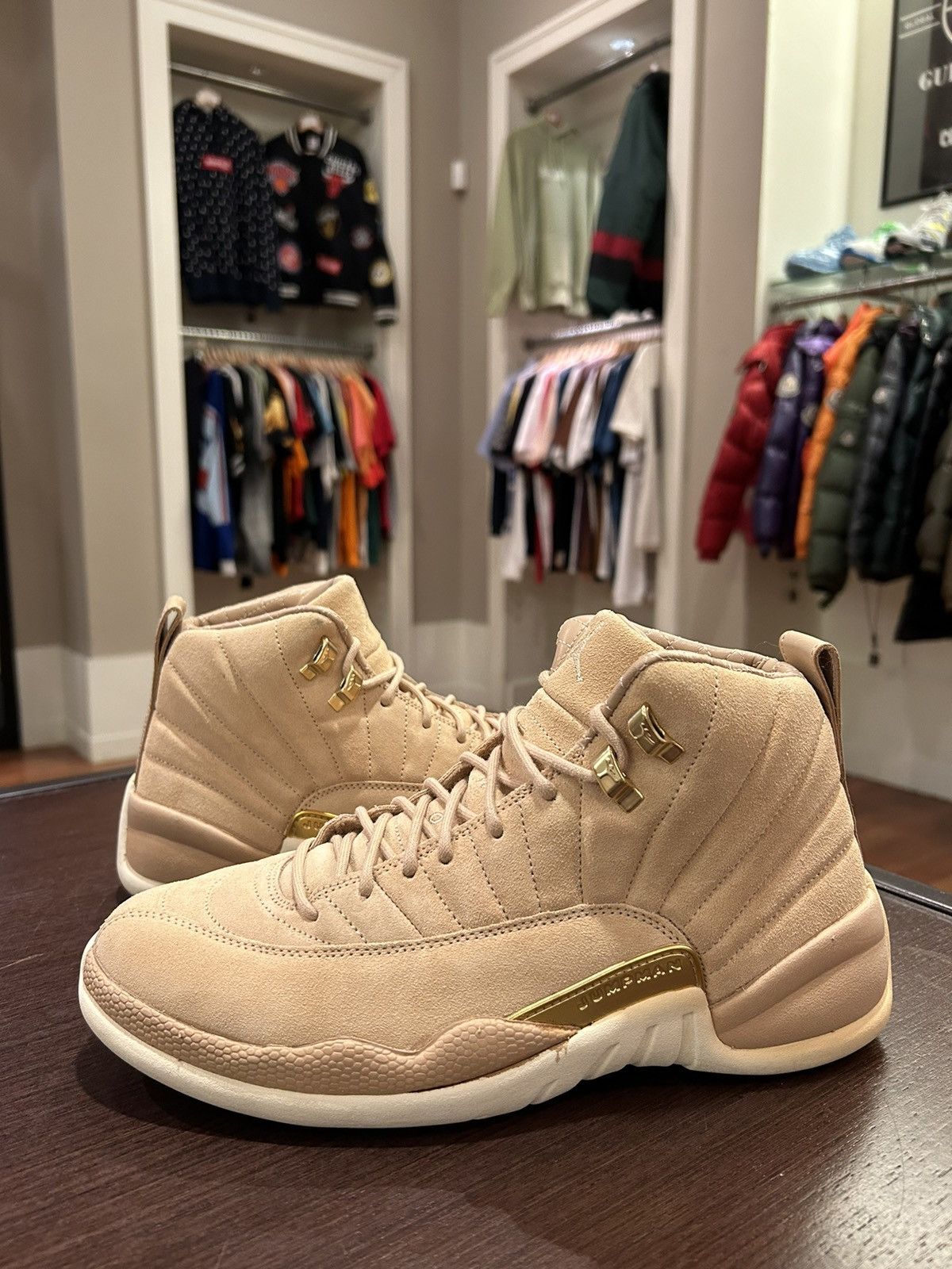 Jordan 12 retro vachetta tan online