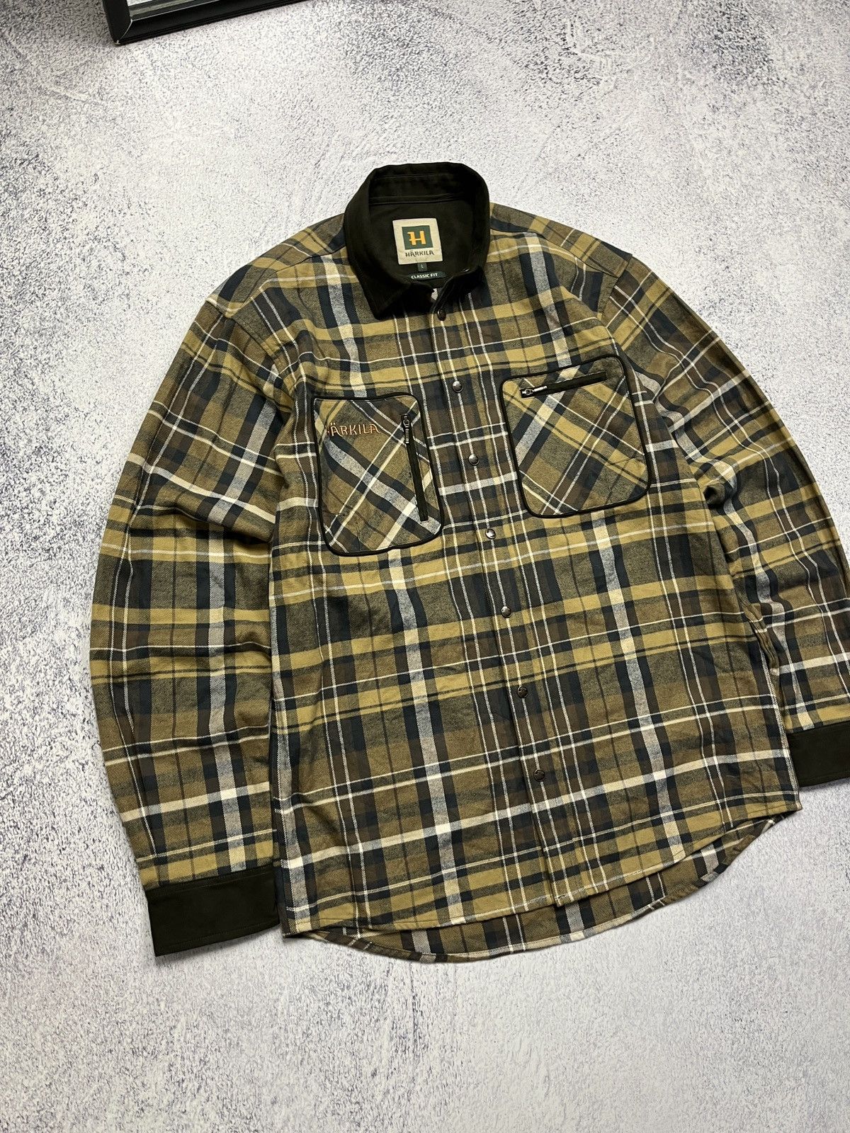 Hunter Harkila Pajala Shirt Jacket Hunting Outdoor Men’s Size L Size US L / EU 52-54 / 3 - 4 Thumbnail