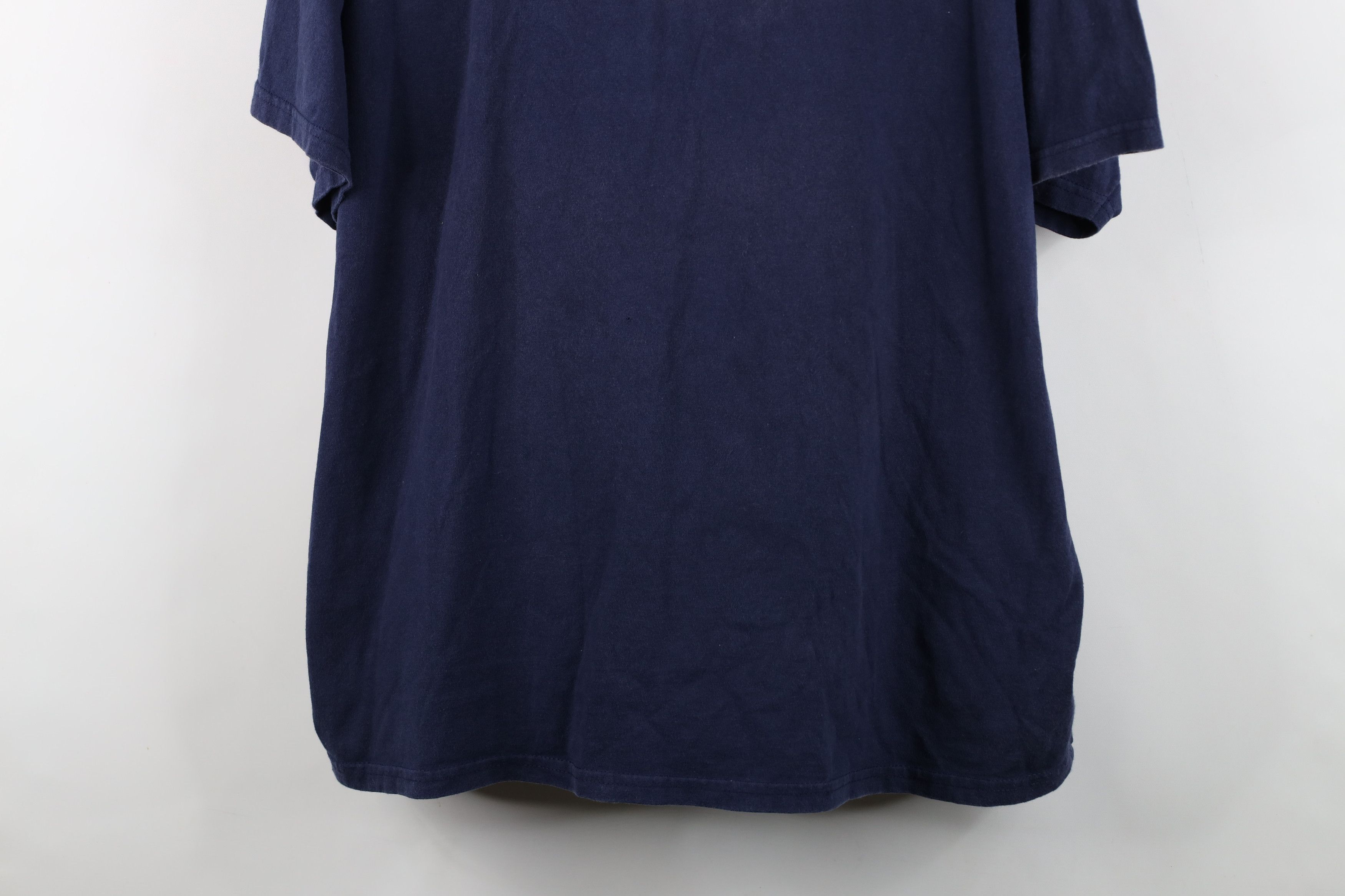 Vintage Vintage 90s Heavyweight University of Michigan T-Shirt Blue Size US XXL / EU 58 / 5 - 3 Thumbnail