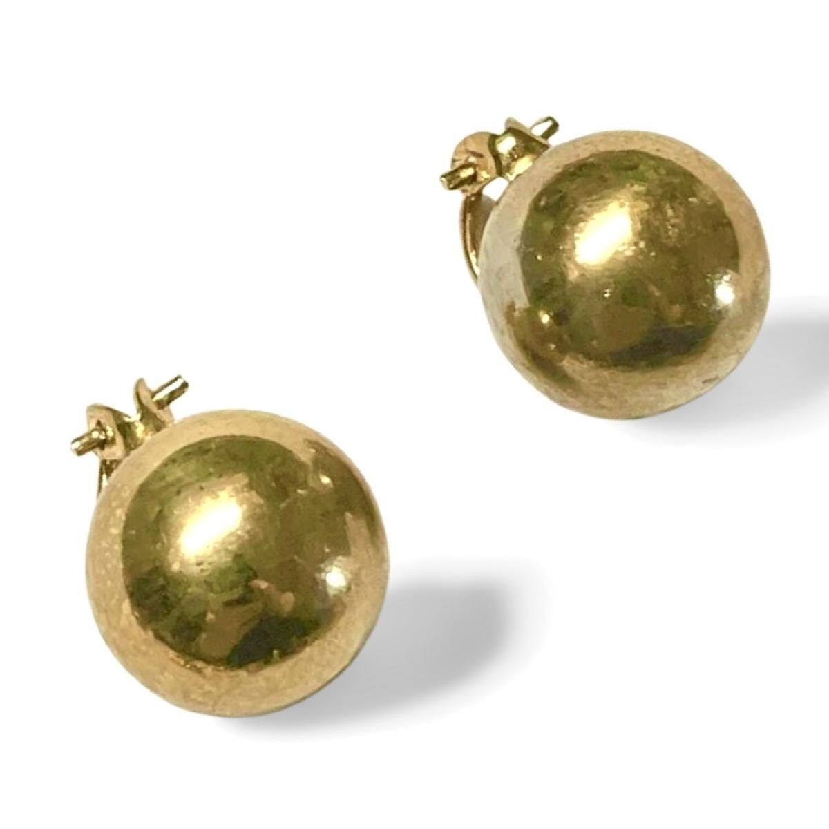 Dior 1970s. Vintage Christian Dior golden ball shape earrings. Size ONE SIZE - 8 Thumbnail