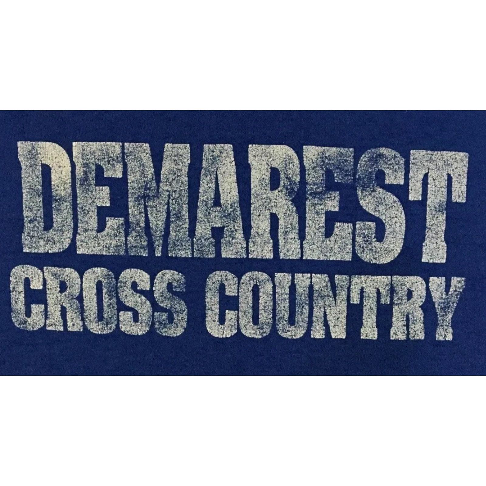 Vintage VINTAGE Demarest Cross Country Shirt M Blue 90s Distressed Russell Athletic College University Sports Track & Field Mens Mens Size US M / EU 48-50 / 2 - 2 Thumbnail