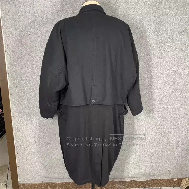 Y's Y's Irregular runway style fake two-piece Cape long wool c Size US XXL / EU 58 / 5 - 4 Thumbnail