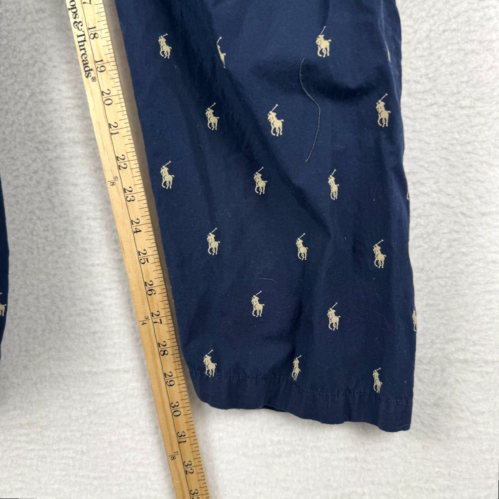 Polo Ralph Lauren Polo Ralph Lauren Sleepwear Pajama Pants Men's XL Blue Embroidered Pony Logo Knit 100% Cotton Size US XL / EU 56 / 4 - 7 Thumbnail