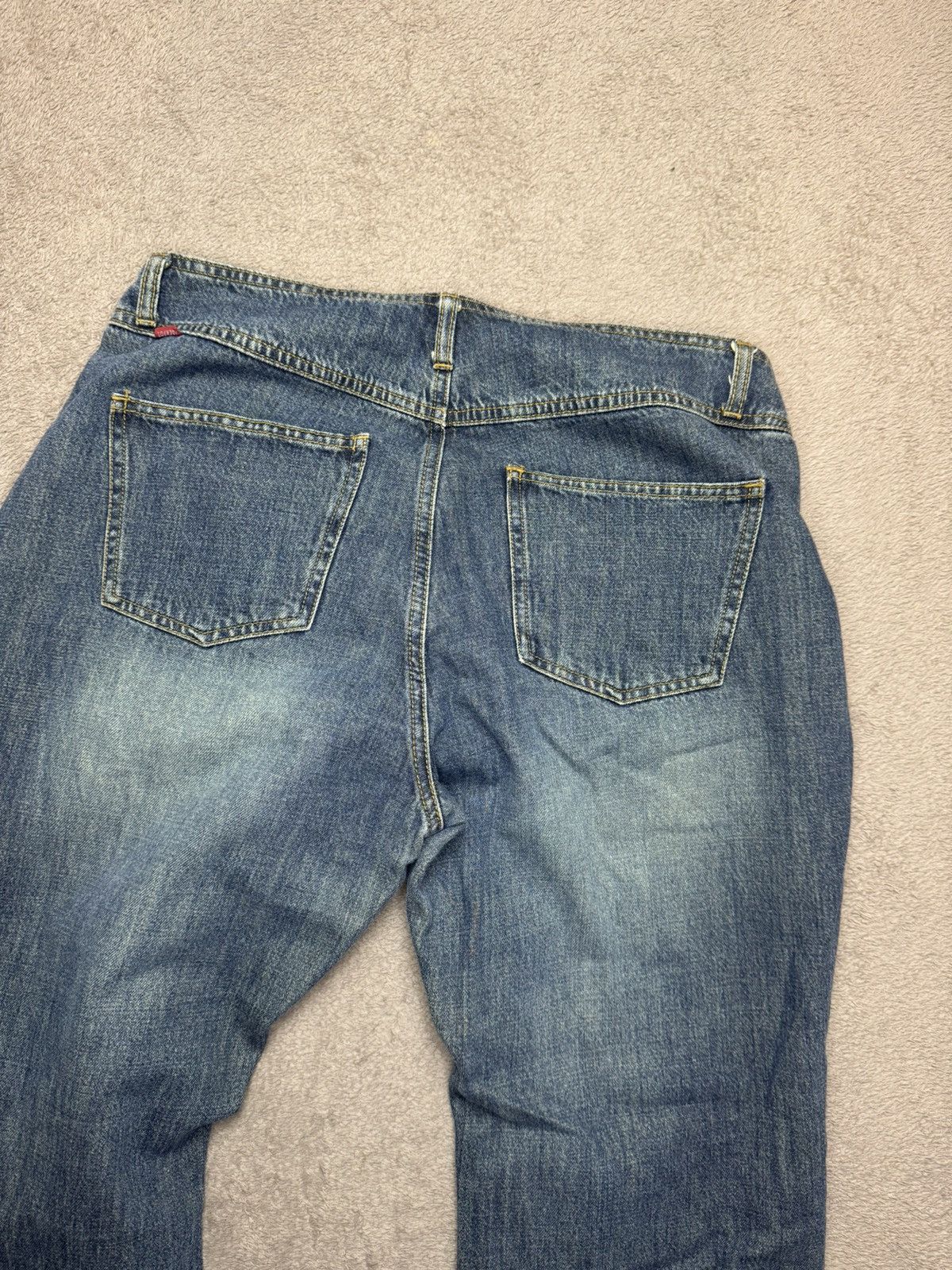 If Six Was Nine × Japanese Brand × Le Grande Bleu (L.G.B.) Jackpot Y2K Crazy Jeans Washed Denim LGB ifsixwasnine vibe Size US 32 / EU 48 - 5 Thumbnail