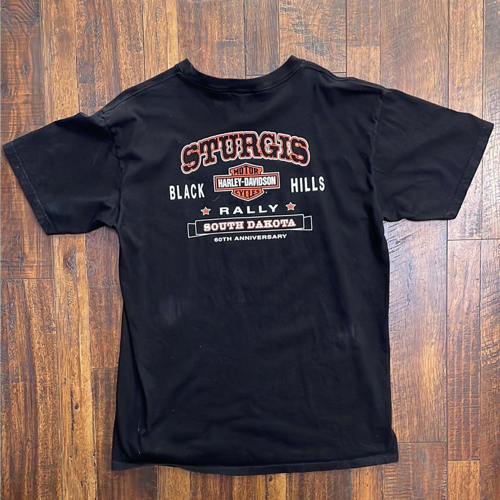 Harley Davidson Vintage 2000 Harley Davidson Sturgis 60th Anniversary Tee XL Size US XL / EU 56 / 4 - 6 Thumbnail