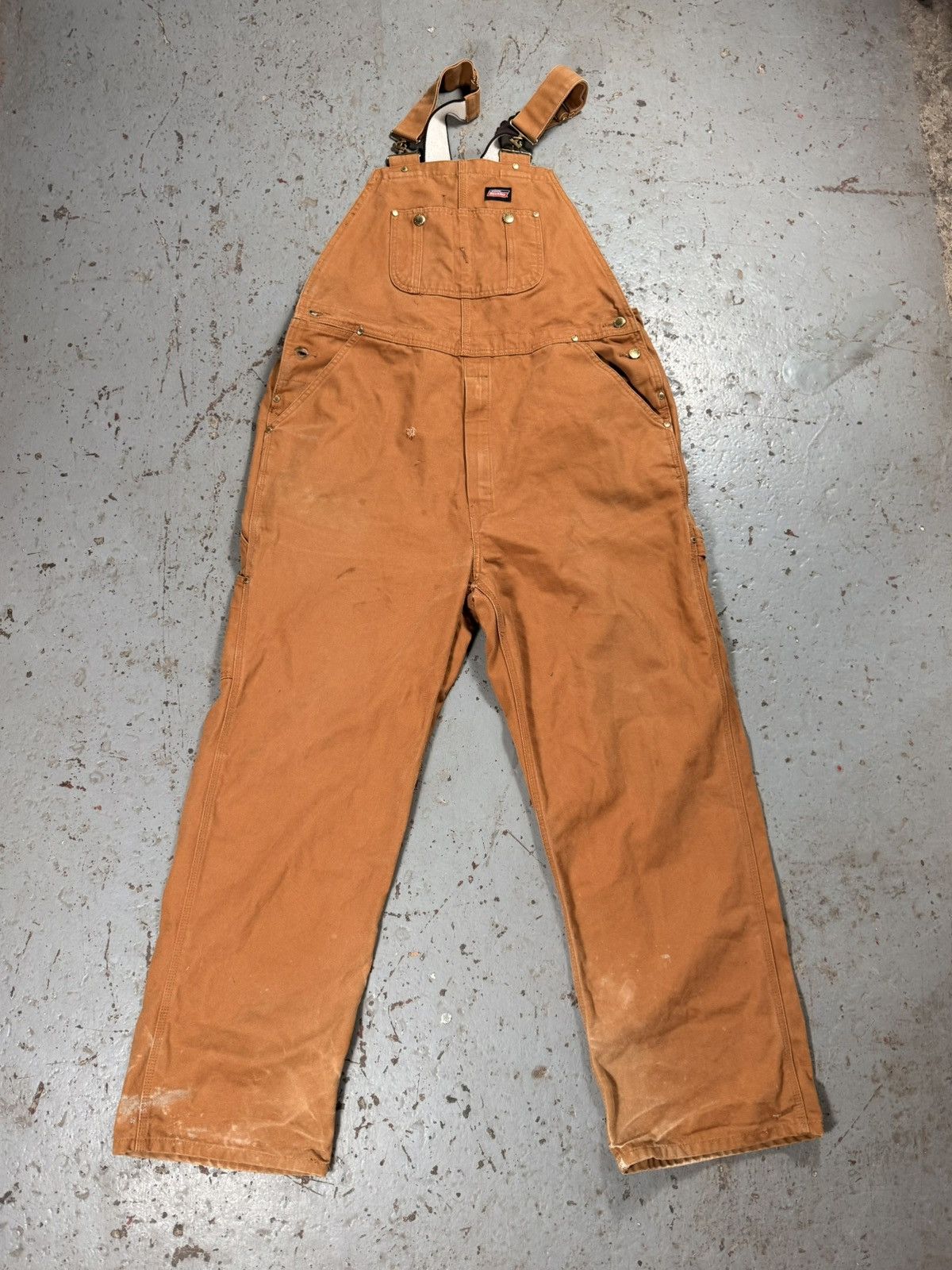 Dickies Vintage Faded Dickies Beige Overalls Size US 38 / EU 54 - 1 Thumbnail