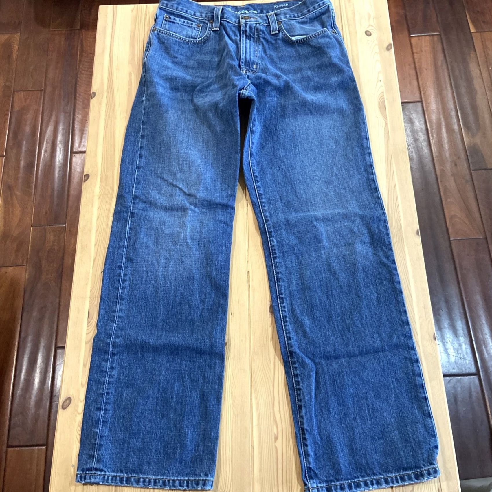 Eddie Bauer VINTAGE Eddie Bauer Classic Jeans Blue 33x32 Denim 5-Pocket Belt Loops Men's Regular Classic Fit USA Made Size US 33 - 2 Thumbnail