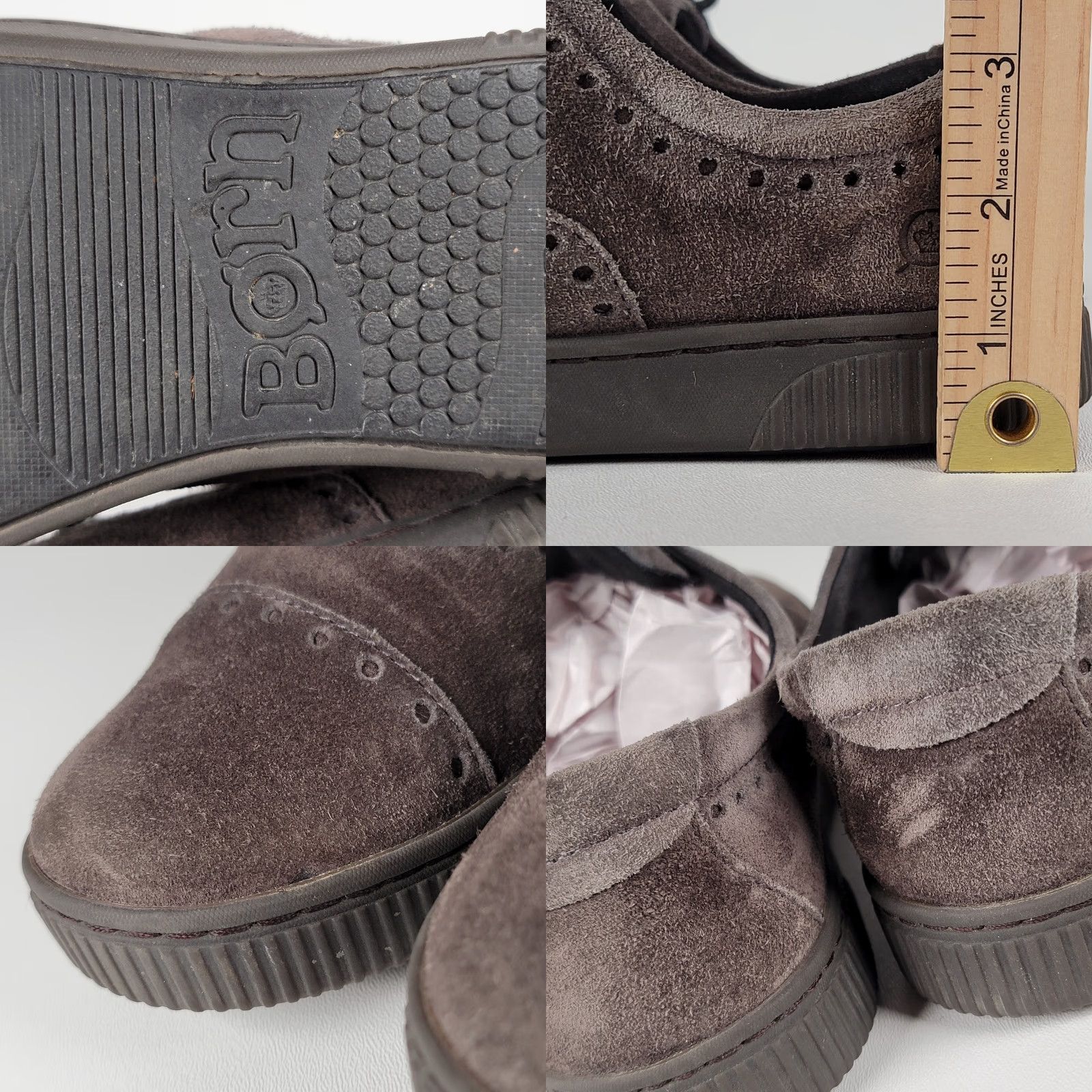 Born Born Womens Cymbal Suede Cap Toe Sneakers Brown Size 8 Shoes Size ONE SIZE - 8 Thumbnail