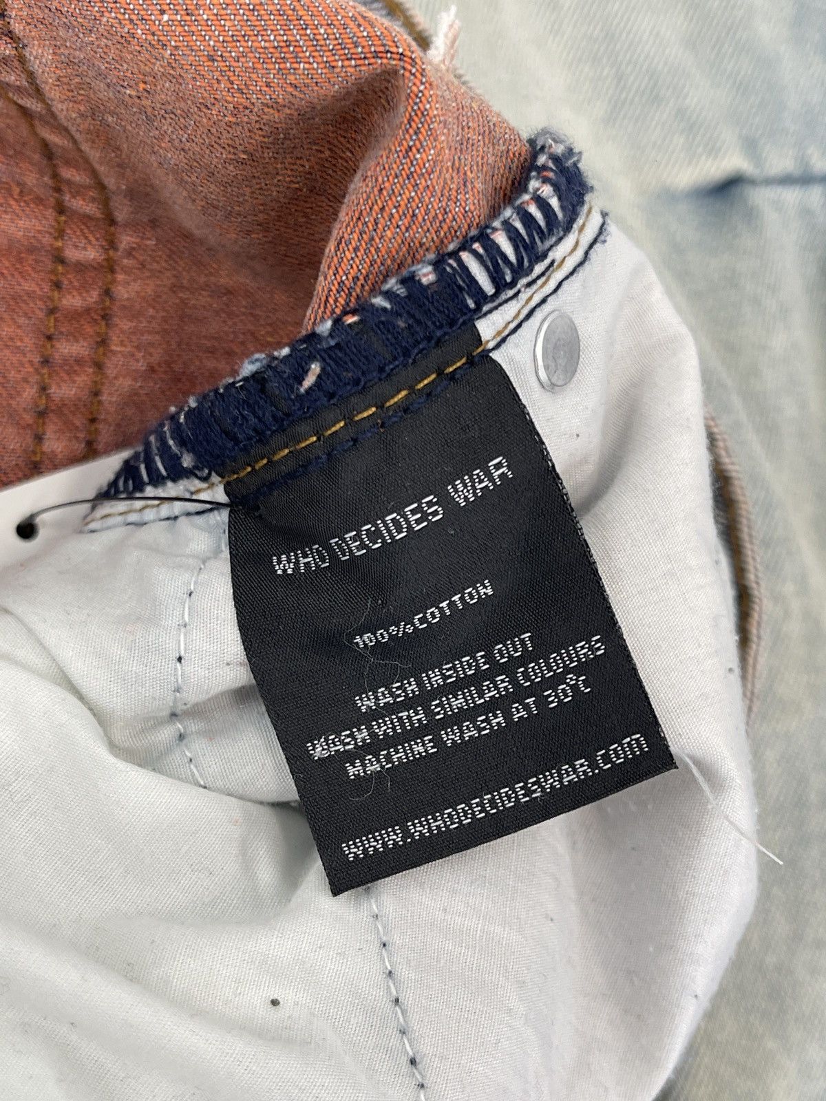 Who Decides War WHO DECIDES WAR Stained Glass Denim Size US 36 / EU 52 - 3 Thumbnail