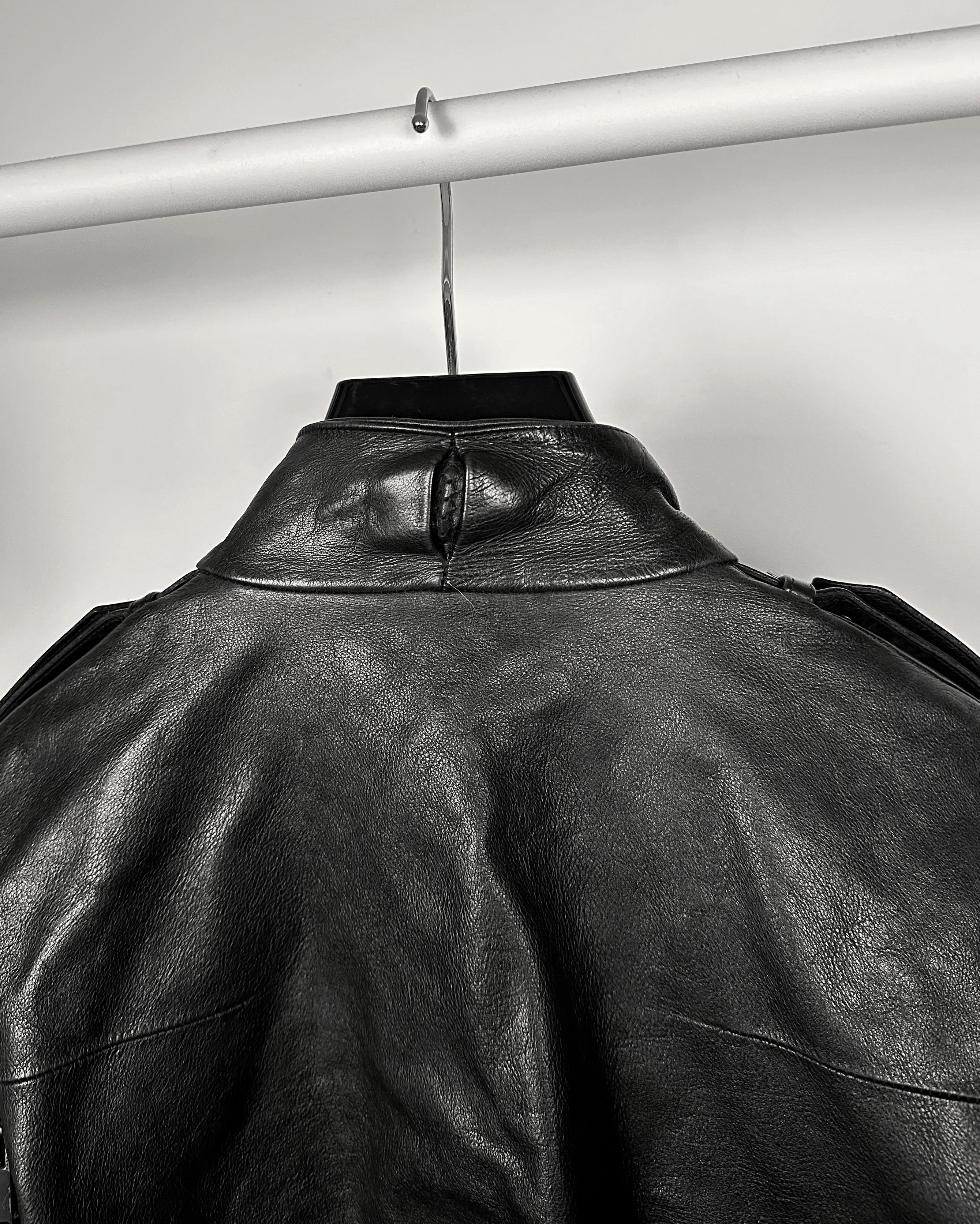Dior Dior Homme Luster Zipper Sleeves Leather Bomber Jacket Size US M / EU 48-50 / 2 - 19 Thumbnail