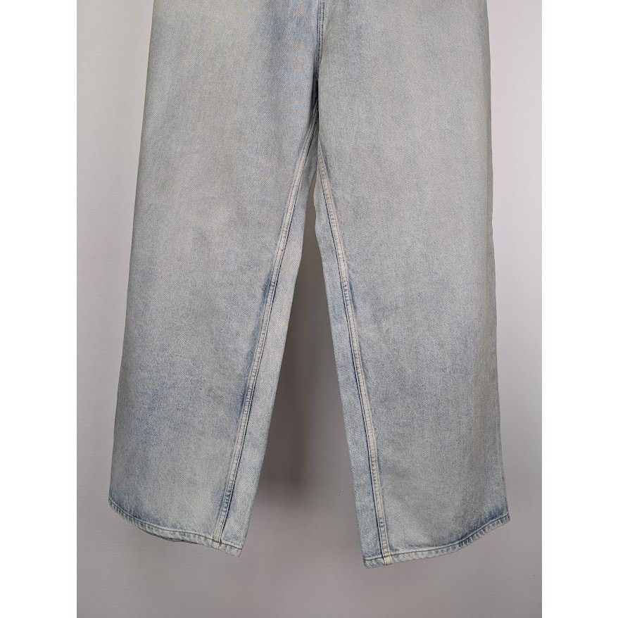 Balenciaga o1rshd1 Organic Japanese Twill Sticker Baggy Pant Dirty Blue Size US 30 / EU 46 - 5 Thumbnail