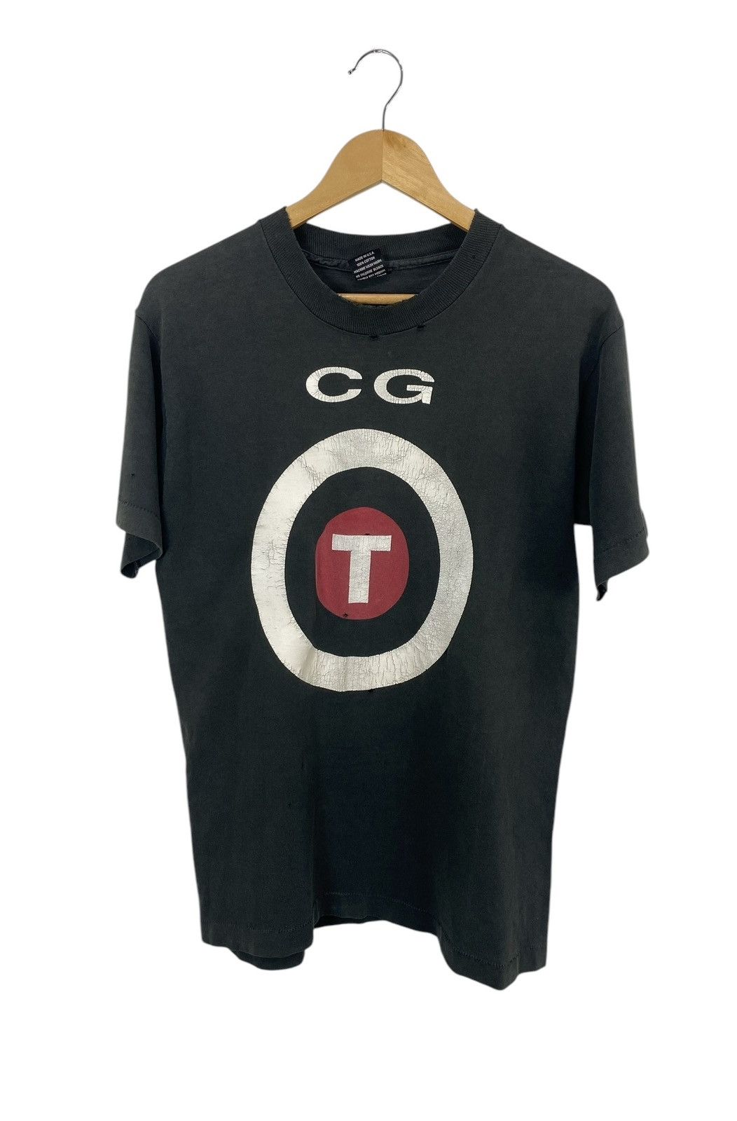 Vintage Vintage 90s CGT feded thrashed t shirt Size US M / EU 48-50 / 2 - 1 Thumbnail