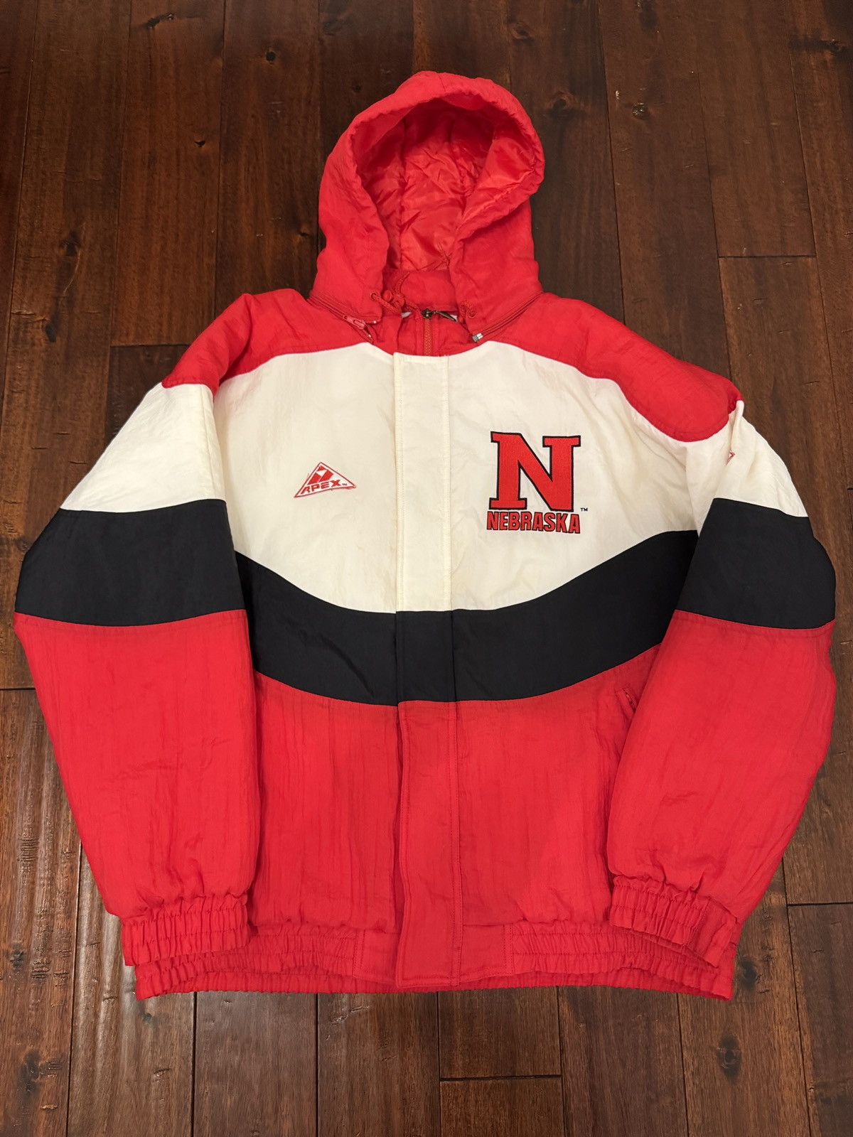 Apex One Vintage 90s Nebraska Huskers Apex One jacket Size US XL / EU 56 / 4 - 1 Thumbnail