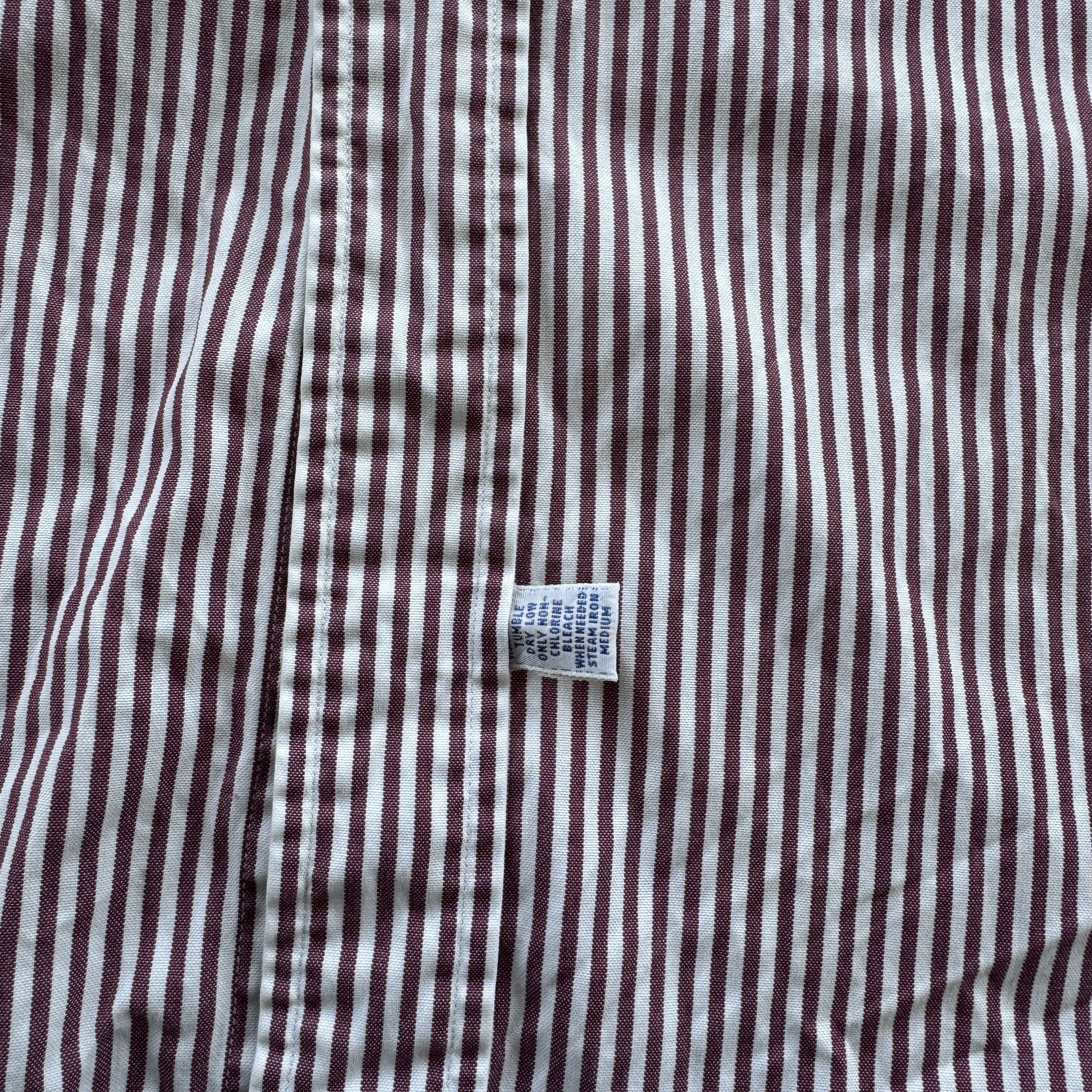 Polo Ralph Lauren Polo Ralph Lauren Striped Shirt 16.5 Large Burgundy Size US L / EU 52-54 / 3 - 6 Thumbnail