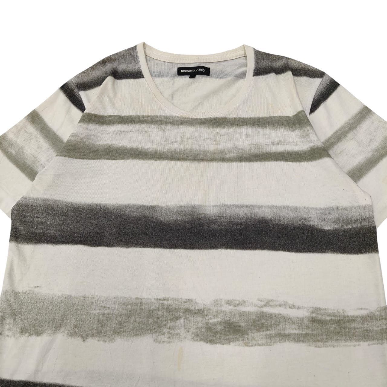 Japanese Brand Japanese Semantic Design Stripes Tshirt Size US L / EU 52-54 / 3 - 3 Thumbnail