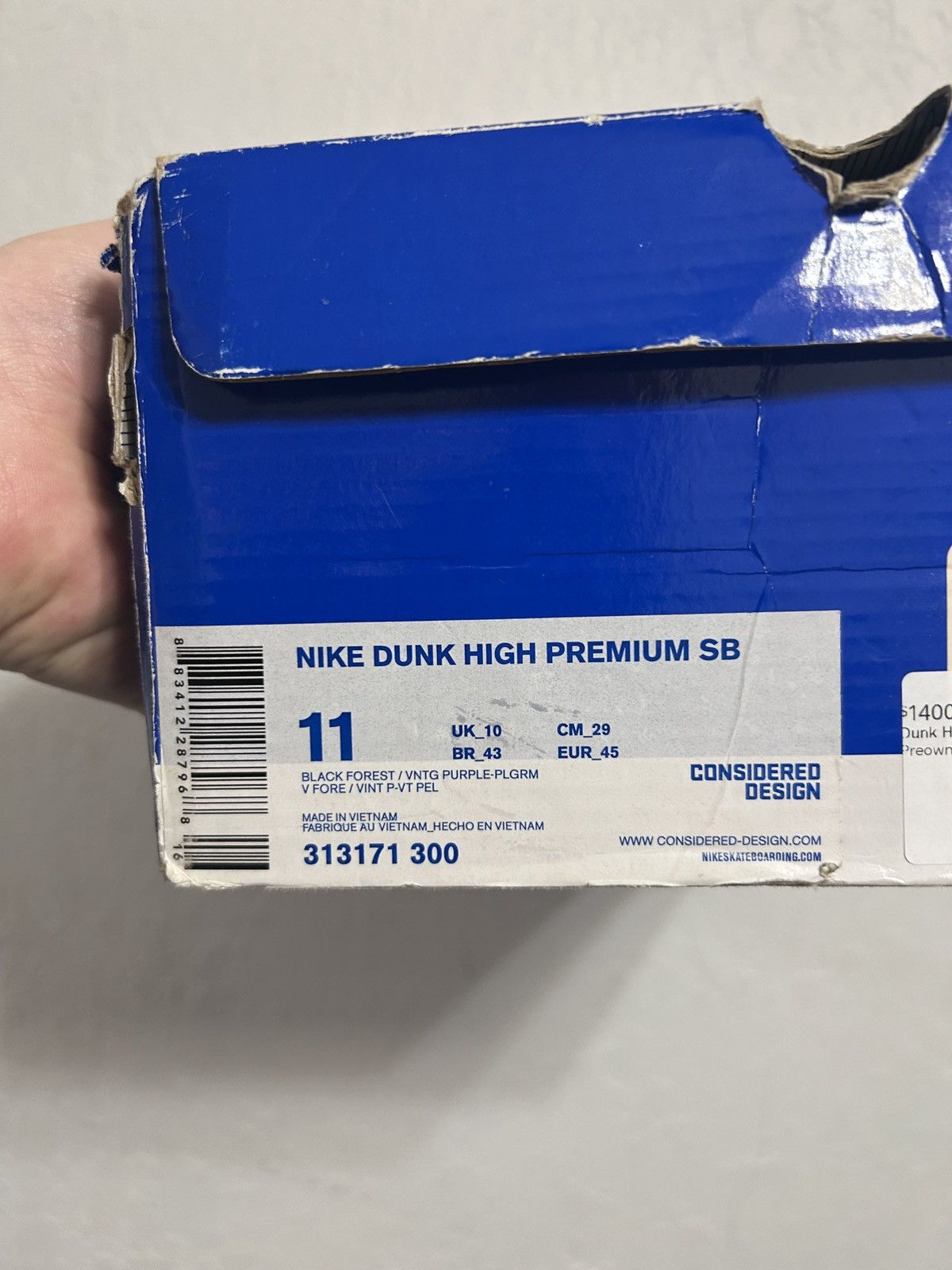 Nike Nike Dunk High Premium SB 'Skunk' Size 11 Preowned Size US 11 / EU 44 - 11 Thumbnail