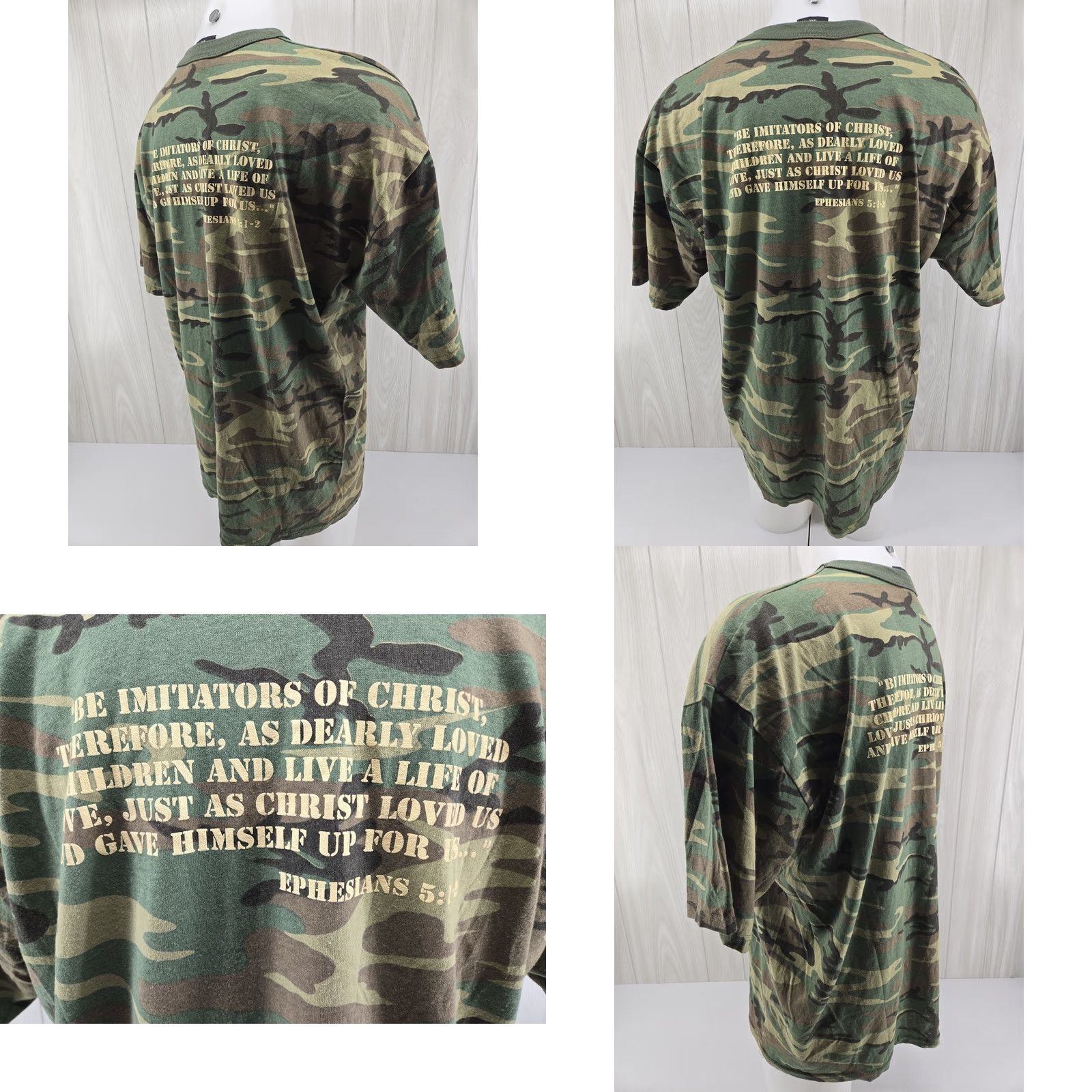 Rothco Rothco Camo Shirt Mens 2XL Woodland Basic Training Camp Business Administration Shirt Size US XXL / EU 58 / 5 - 8 Thumbnail