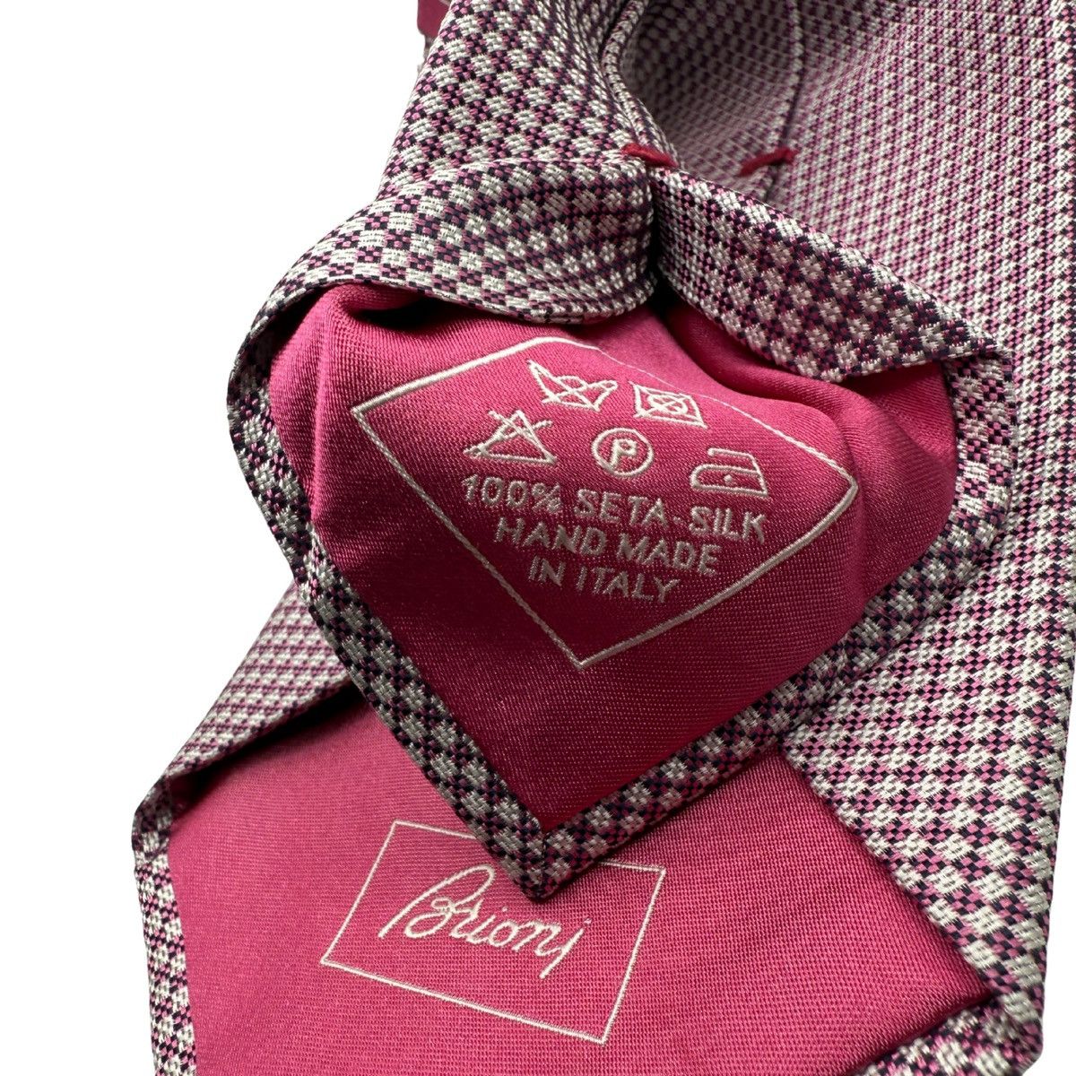 Brioni Brioni Silk Tie, Pink, Made in Italy, Like New Size ONE SIZE - 5 Thumbnail