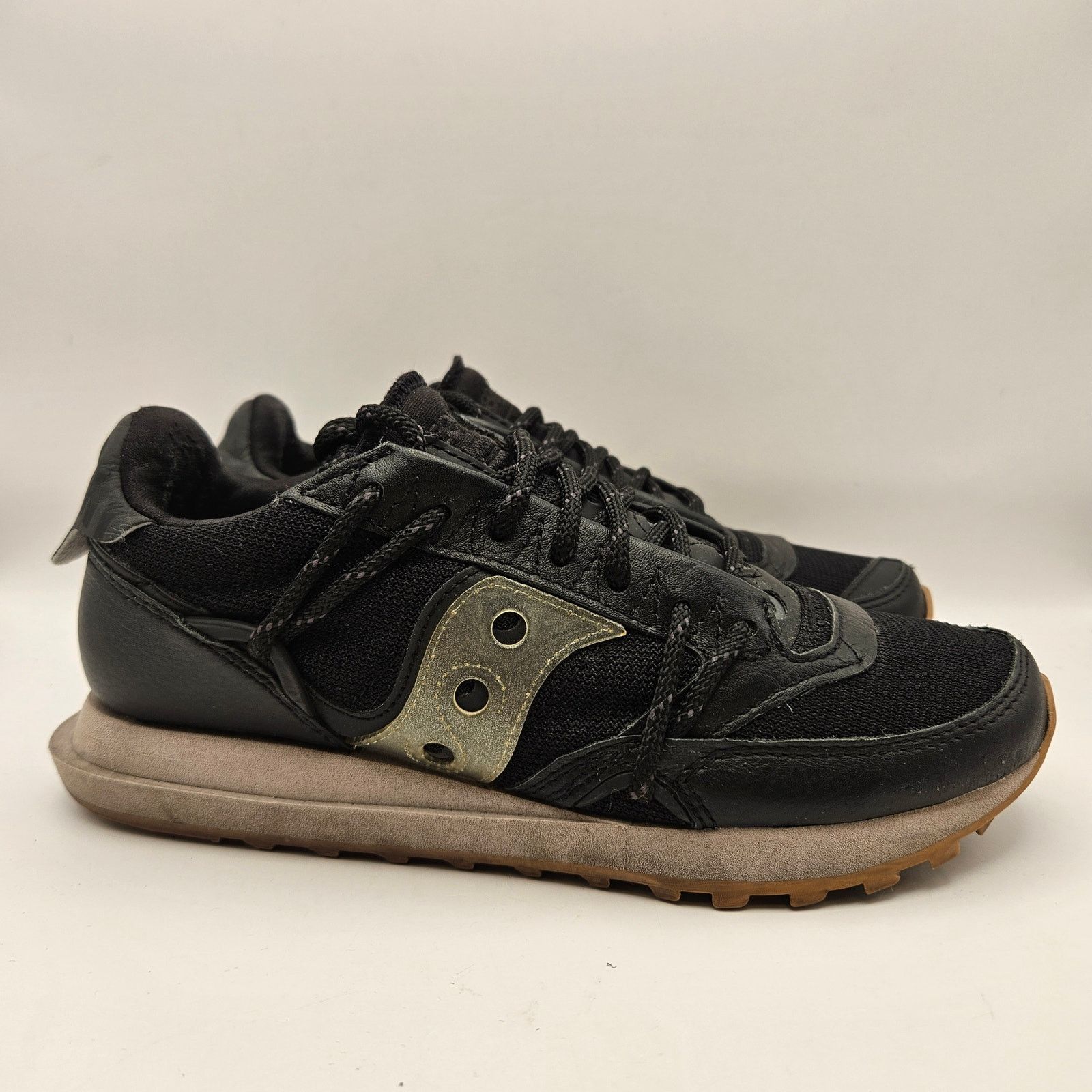 Saucony SAUCONY MEN'S 5.5 JAZZ HYBRID ABSTRACT COLLECTION BLACK USED Size US 5.5 / EU 38 - 4 Thumbnail