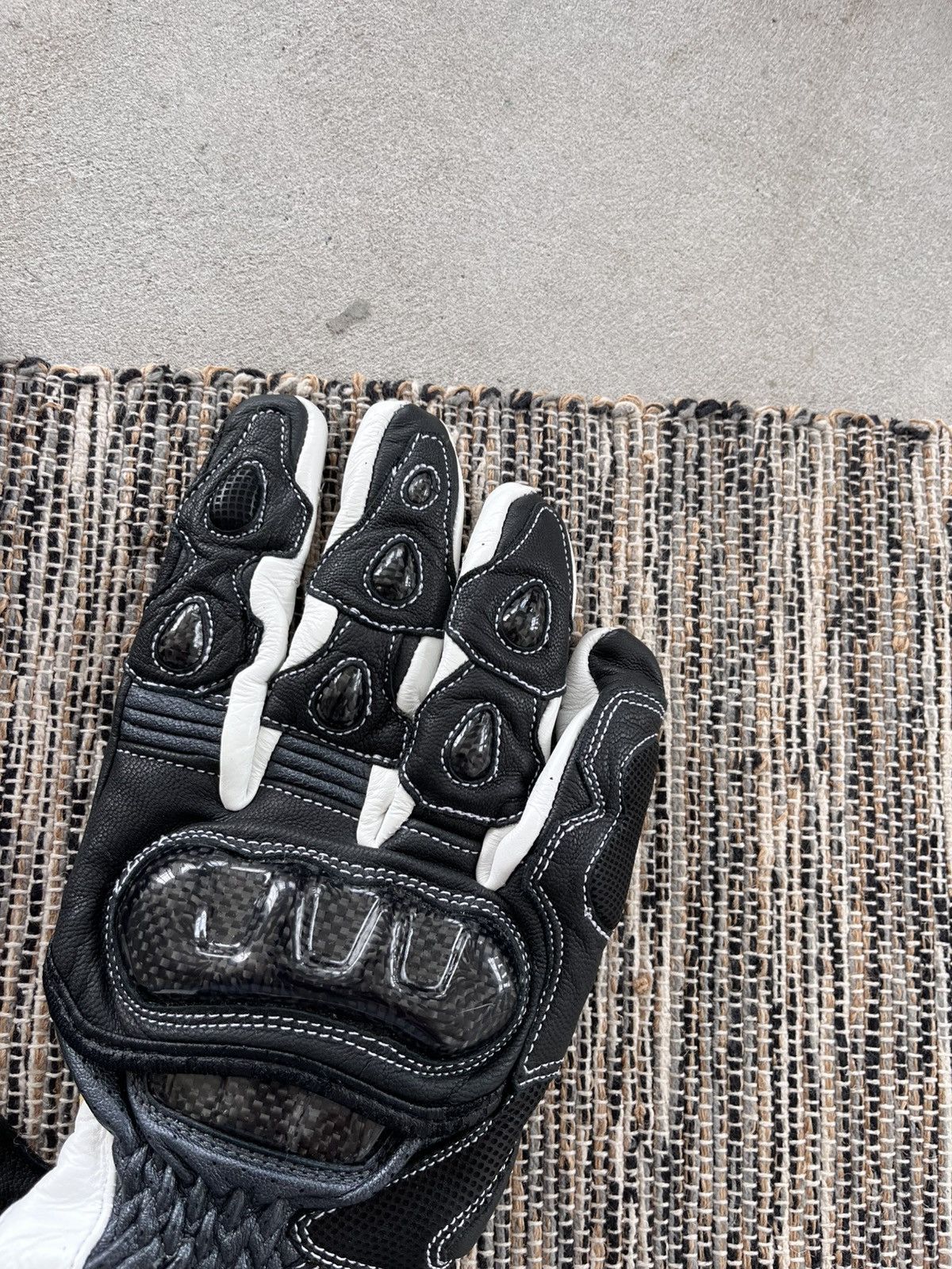 Other Vintage Spada Leather Motorcycle Gloves Carbon Inserts Y2K Size ONE SIZE - 9 Thumbnail