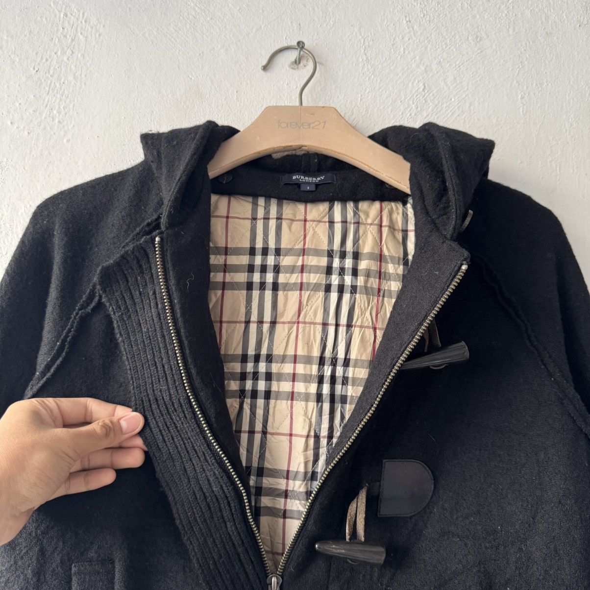 Burberry Burberry Knit Wool Hooded Duffle Coat Size US S / EU 44-46 / 1 - 11 Thumbnail