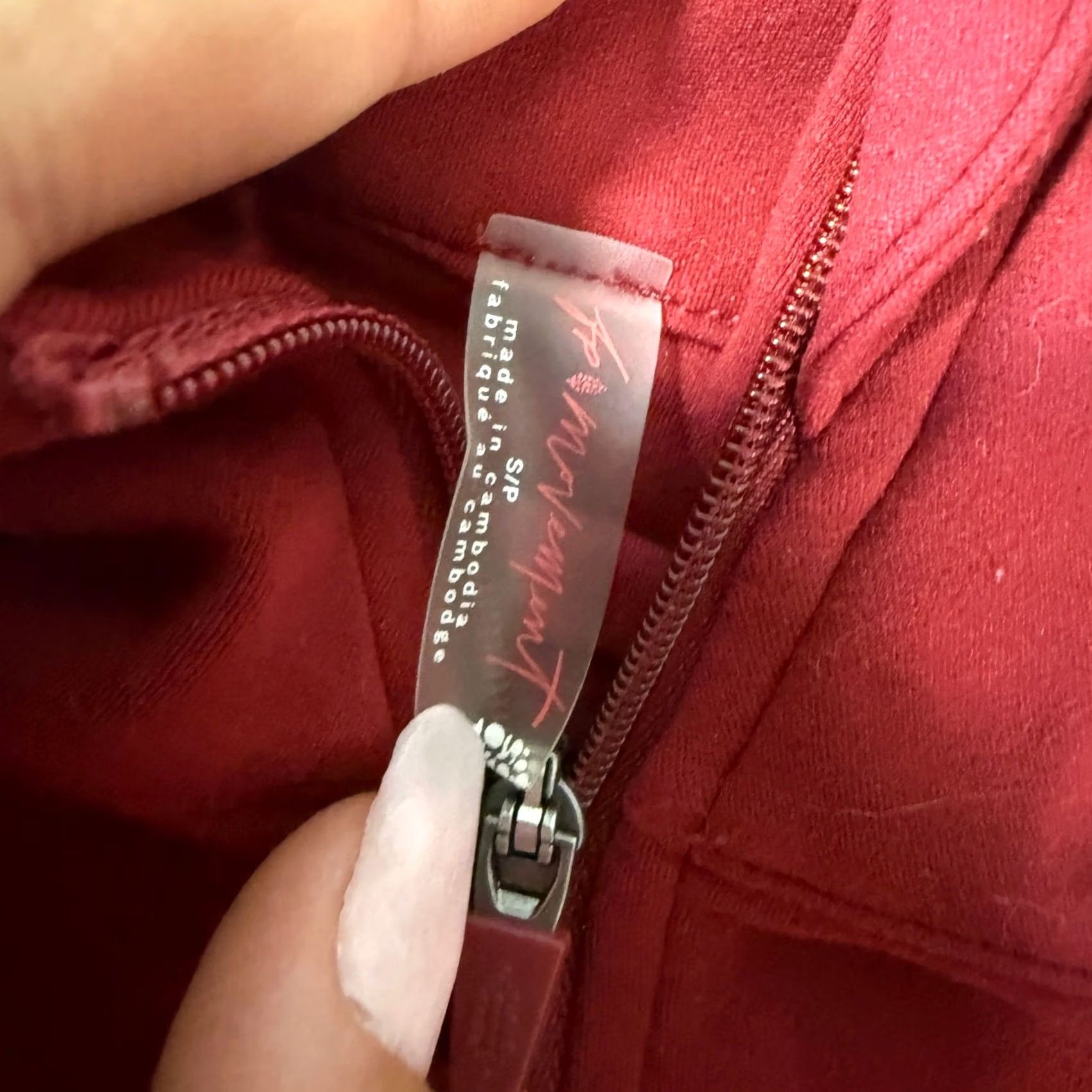 Free People VINTAGE Jacket Womens S Red Y2k Free People Movement Never Better Full Zip Longsleeve Size S / US 4 / IT 40 - 3 Thumbnail