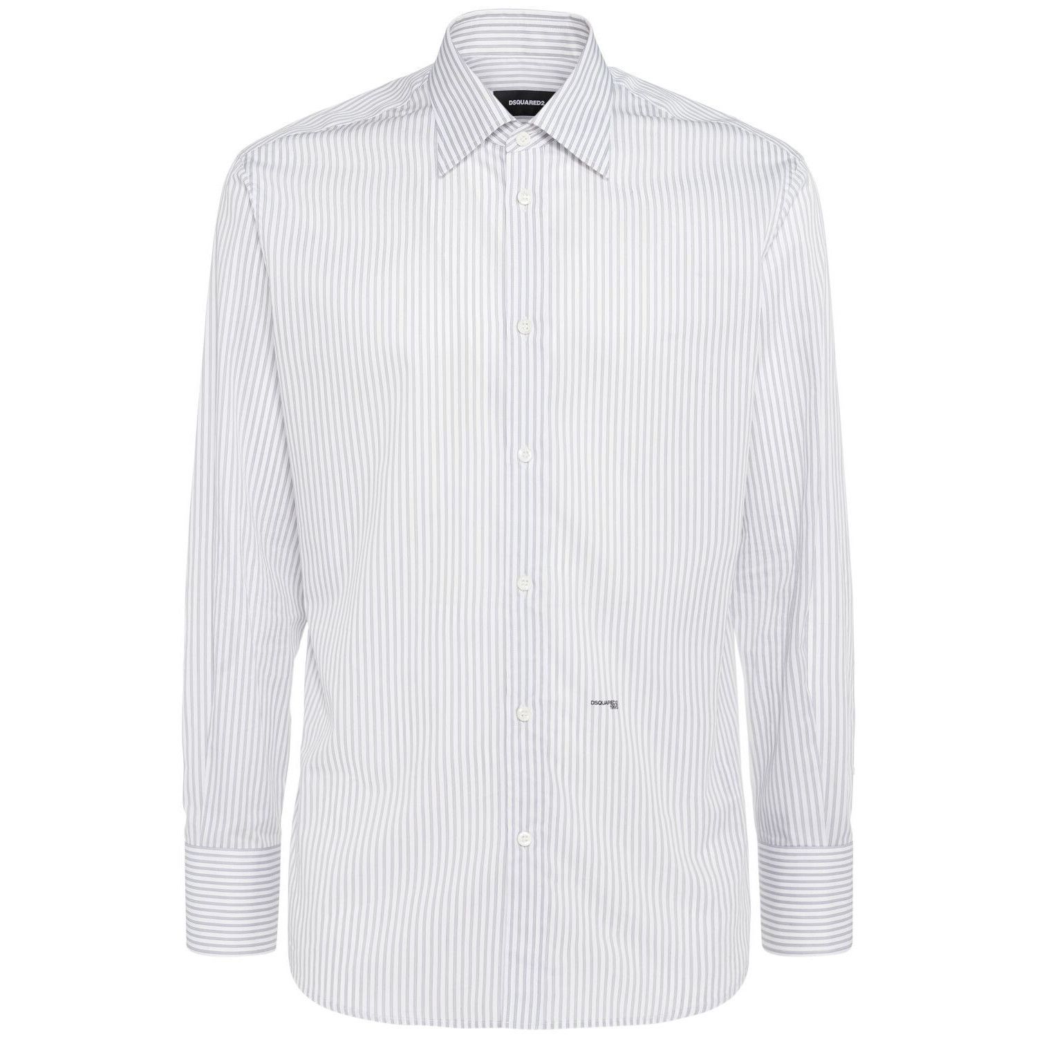 DSQUARED2 Relax Dan White Striped Shirt New & Authentic (Men