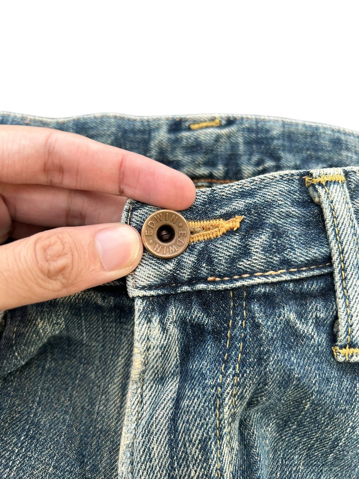 Kapital Edwin Selvedge Distressed Baggy Denim Jeans ☠️☠️ Size US 31 - 7 Thumbnail