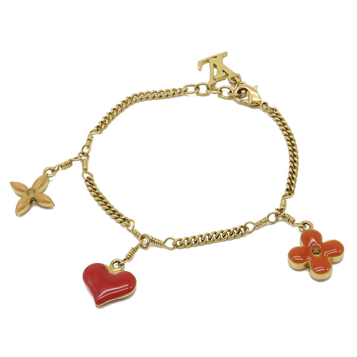 Louis Vuitton Louis Vuitton Louis Vuitton Sweet Monogram Bracelet Metal Bracelet M65614 Size ONE SIZE - 1 Thumbnail