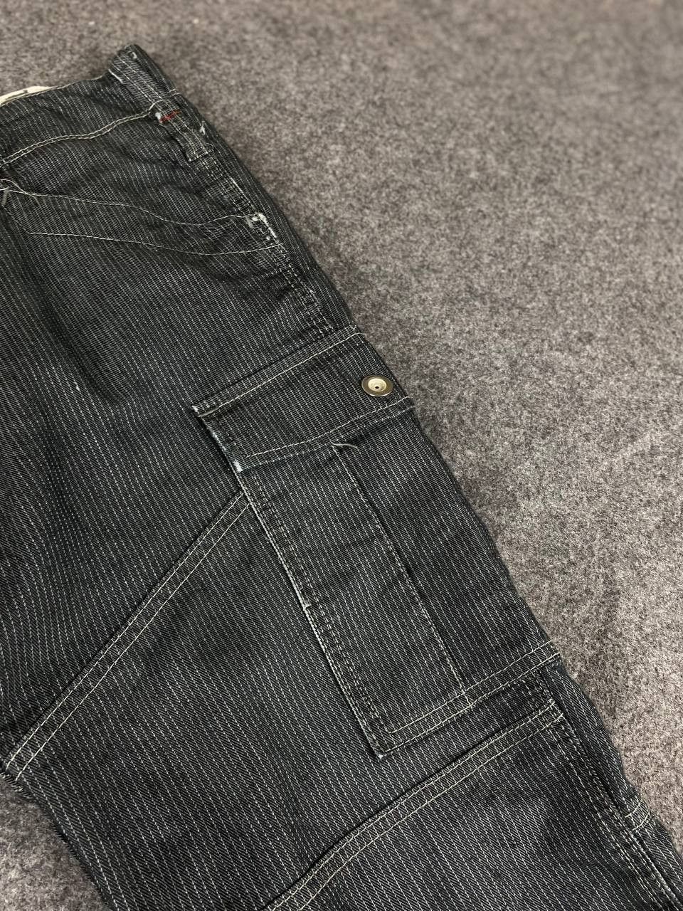 Dickies dickies hickory striped cargo pants distressed Size US 35 - 9 Thumbnail
