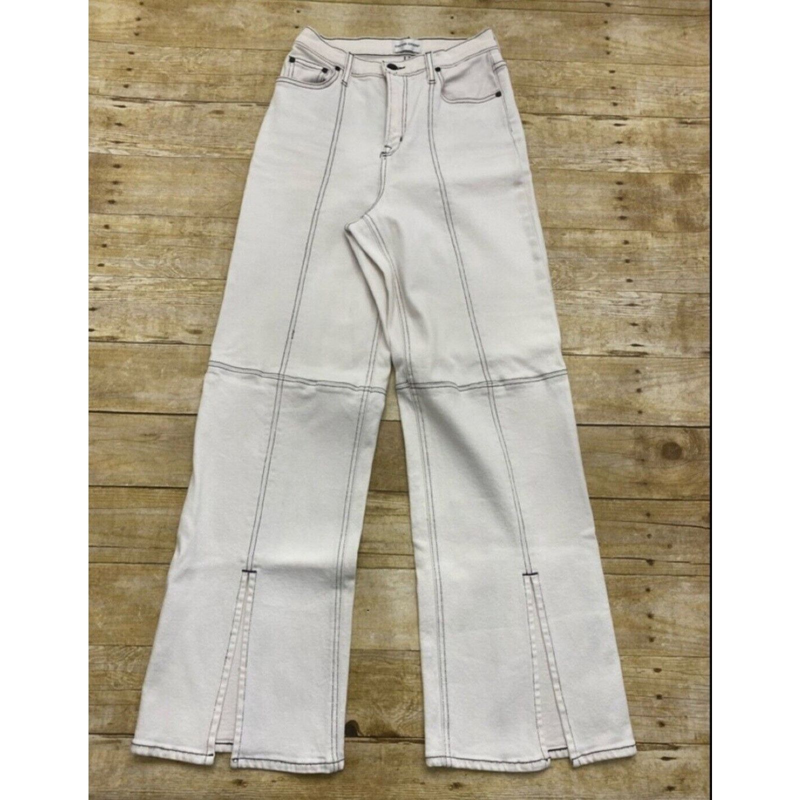 COTTONCITIZEN Cotton Citizen Women's Vickie Flare Wide Leg Jeans Size 26 Size 26" / US 2 / IT 38 - 5 Thumbnail