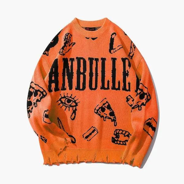 VIBE Ripped Punk Sweater Size M / US 6-8 / IT 42-44 - 2 Thumbnail