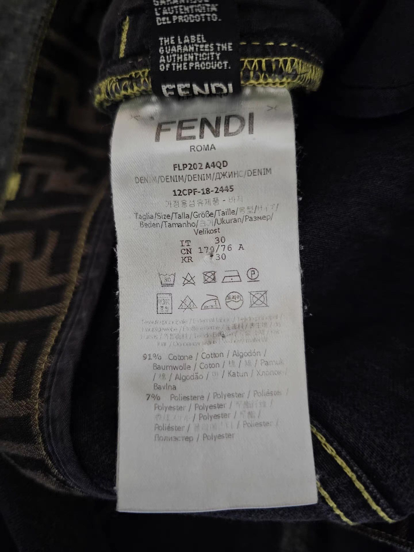 Fendi Fendi FF jeans Size US 32 / EU 48 - 7 Thumbnail