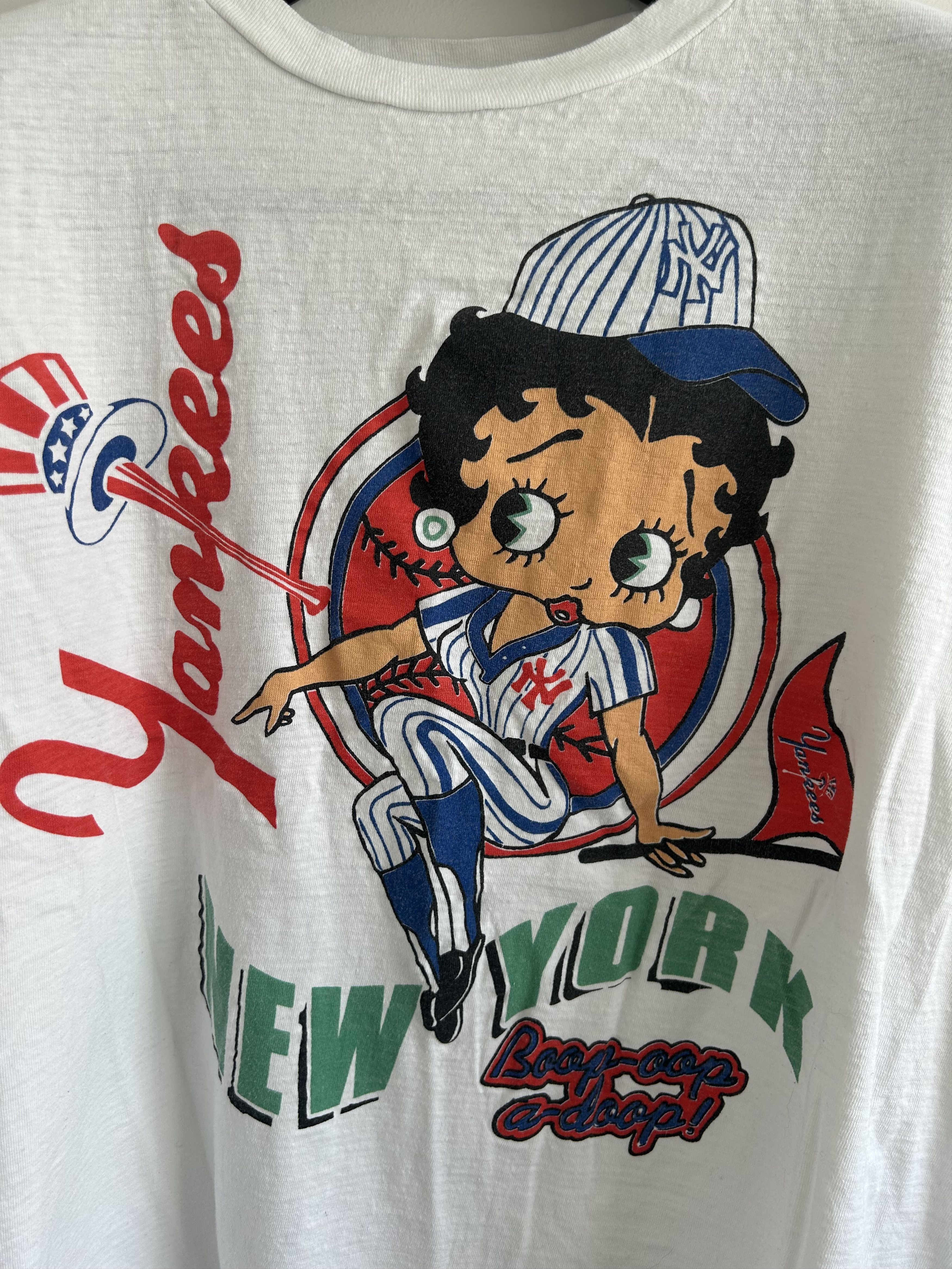 Vintage SS BETTY BOOP Yankees Size US XL / EU 56 / 4 - 2 Thumbnail