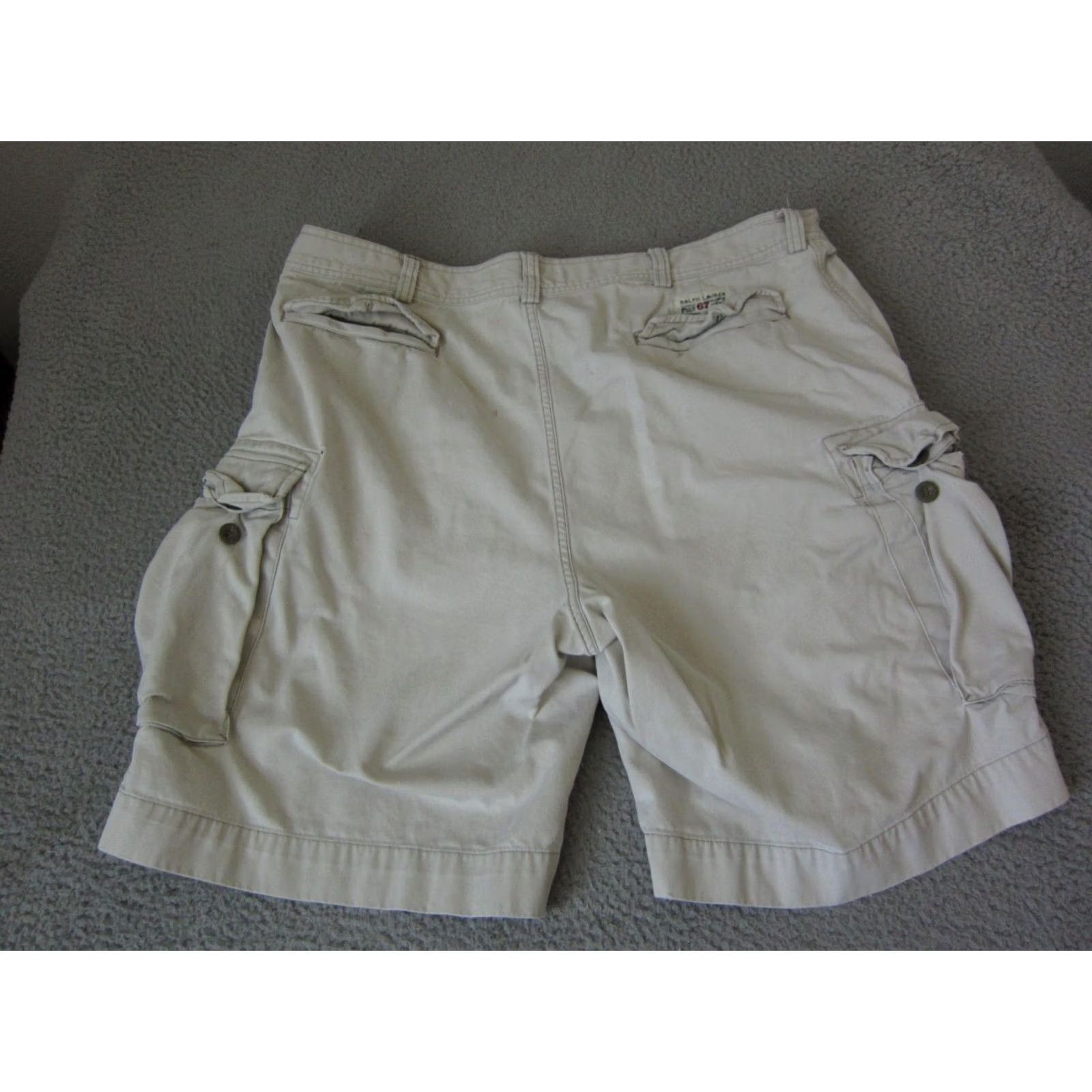 Ralph Lauren VINTAGE Ralph Lauren Shorts Cargo Mens 40 Brown Khaki Cotton Casual 40 Black Navy Cargo/Shorts Mens 40? Size US 40 / EU 56 - 7 Thumbnail