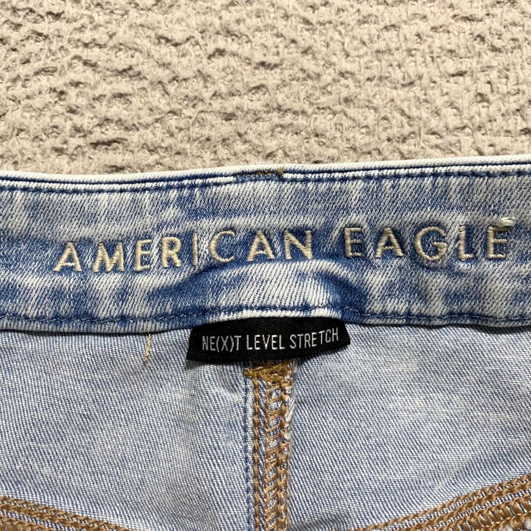 American Eagle Outfitters American Eagle Outfitters Womens Jeans Blue Distressed High Rise Jegging 6P Petites XS? Size 28" / US 6 / IT 42 - 3 Thumbnail