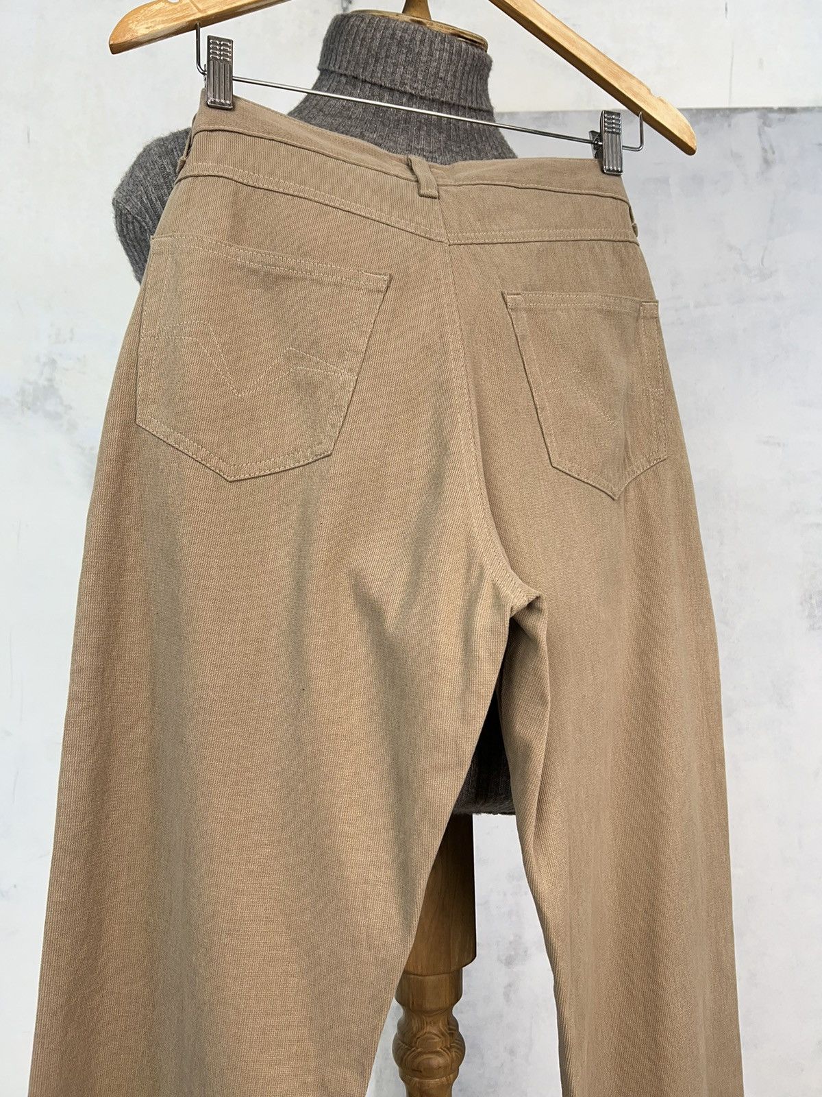 Versace Jeans Couture Vintage Versace Cream Beige Pants Size 30 Size US 30 / EU 46 - 9 Thumbnail