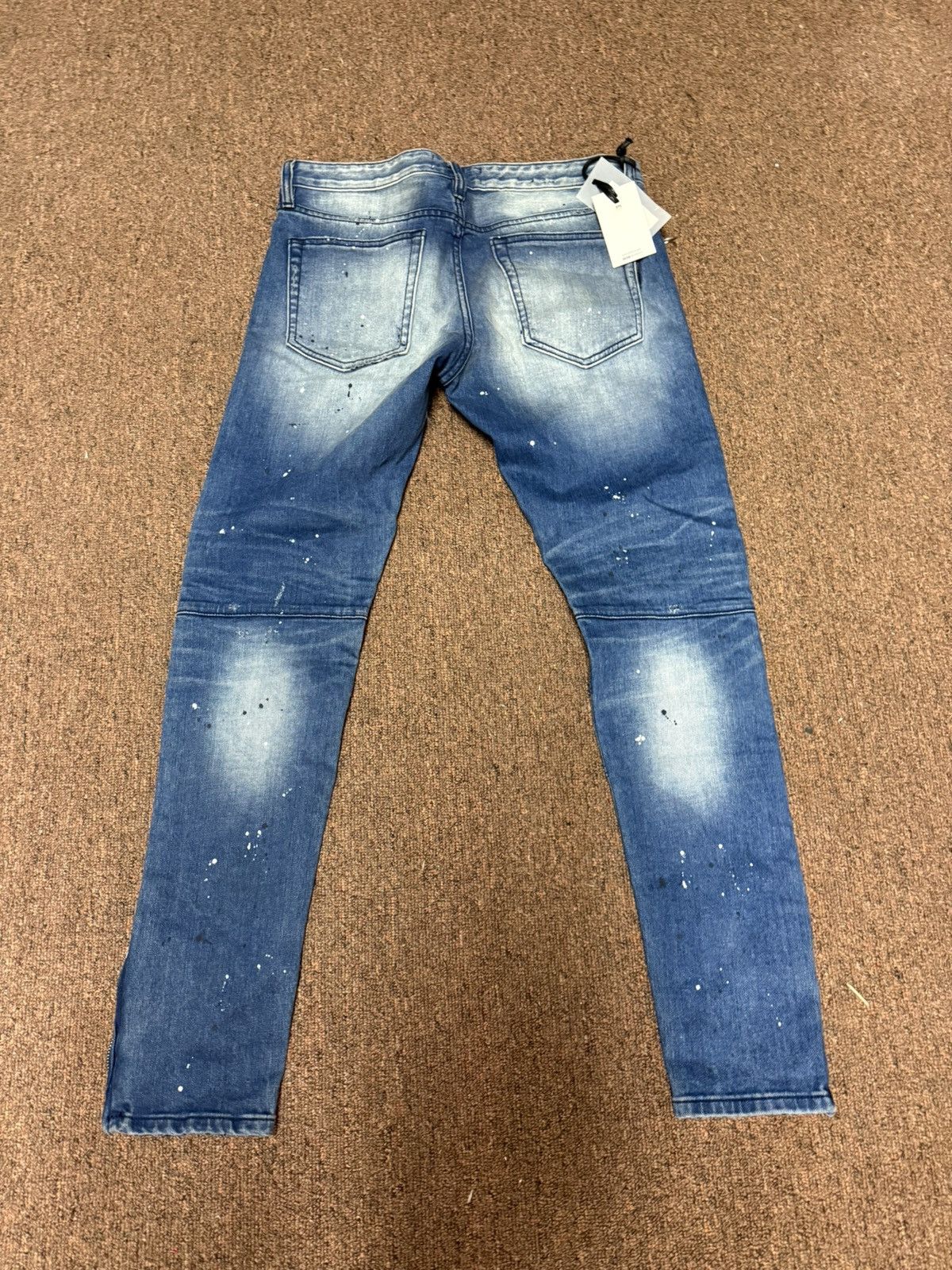 Vintage VIDL DISTRESSED PAINT SPLATTER JEANS Size US 32 / EU 48 - 2 Thumbnail