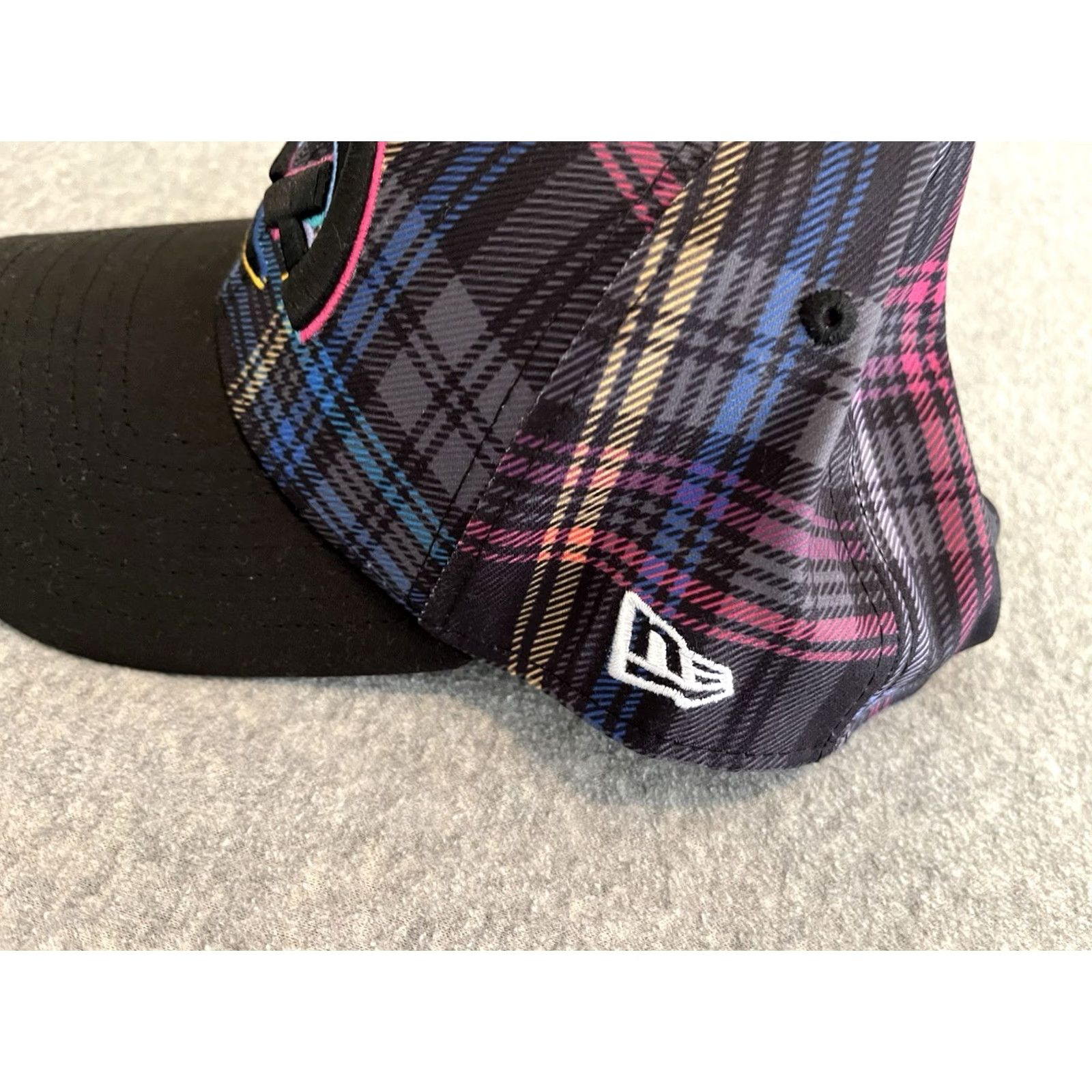 New Era New Era Los Angeles Rams Plaid Snapback Hat Cap Football Men One Size Multicolor Cap Ball Size ONE SIZE - 3 Thumbnail