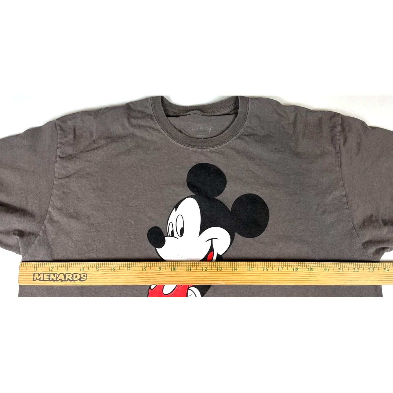 Disney Disney Unisex Adult T-Shirt Mickey Mouse Graphic Gray XL Shirt Mens Women Size US XL / EU 56 / 4 - 6 Thumbnail