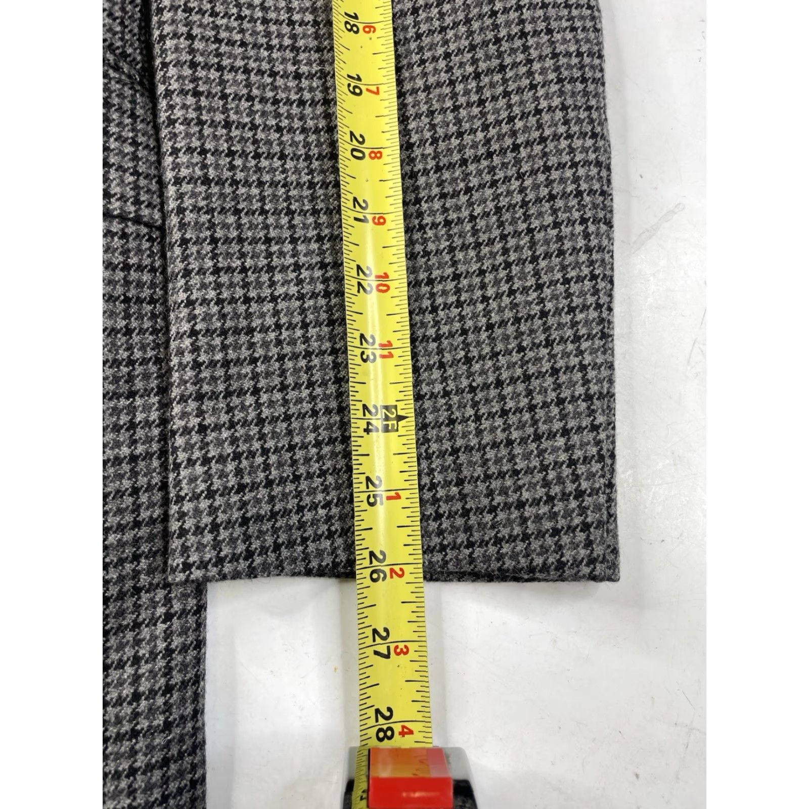 Paul Stuart PAUL STUART Plaid Houndstooth Wool Tweed Suit 43-37 Long Jacket Pants Men Gray/Multi 2 Piece Long Regular Canada Size 46R - 4 Thumbnail