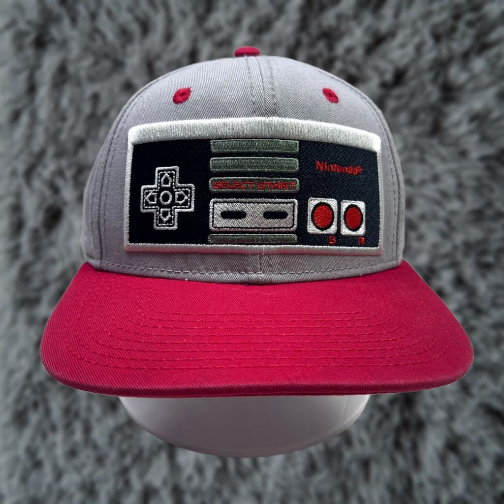 Nintendo Nintendo NES Controller Hat. Gray Red Nintendo Entertainment System Hat 2015 Adult Men One Size Size ONE SIZE - 1 Thumbnail