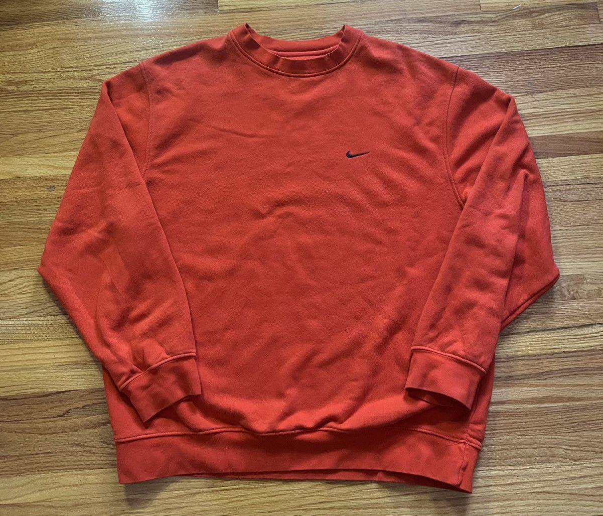 Nike Vintage Orange Nike Crewneck Size US L / EU 52-54 / 3 - 1 Thumbnail