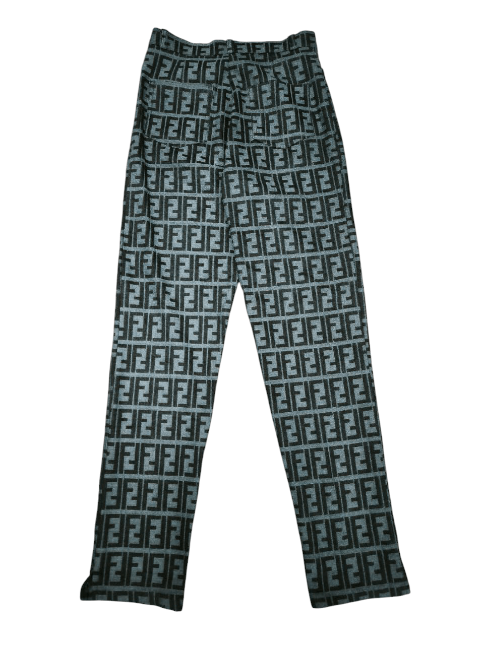 Fendi Vintage FENDI Zucca Monograms grey Black FF Logo Pants Jeans Size 26" / US 2 / IT 38 - 2 Thumbnail