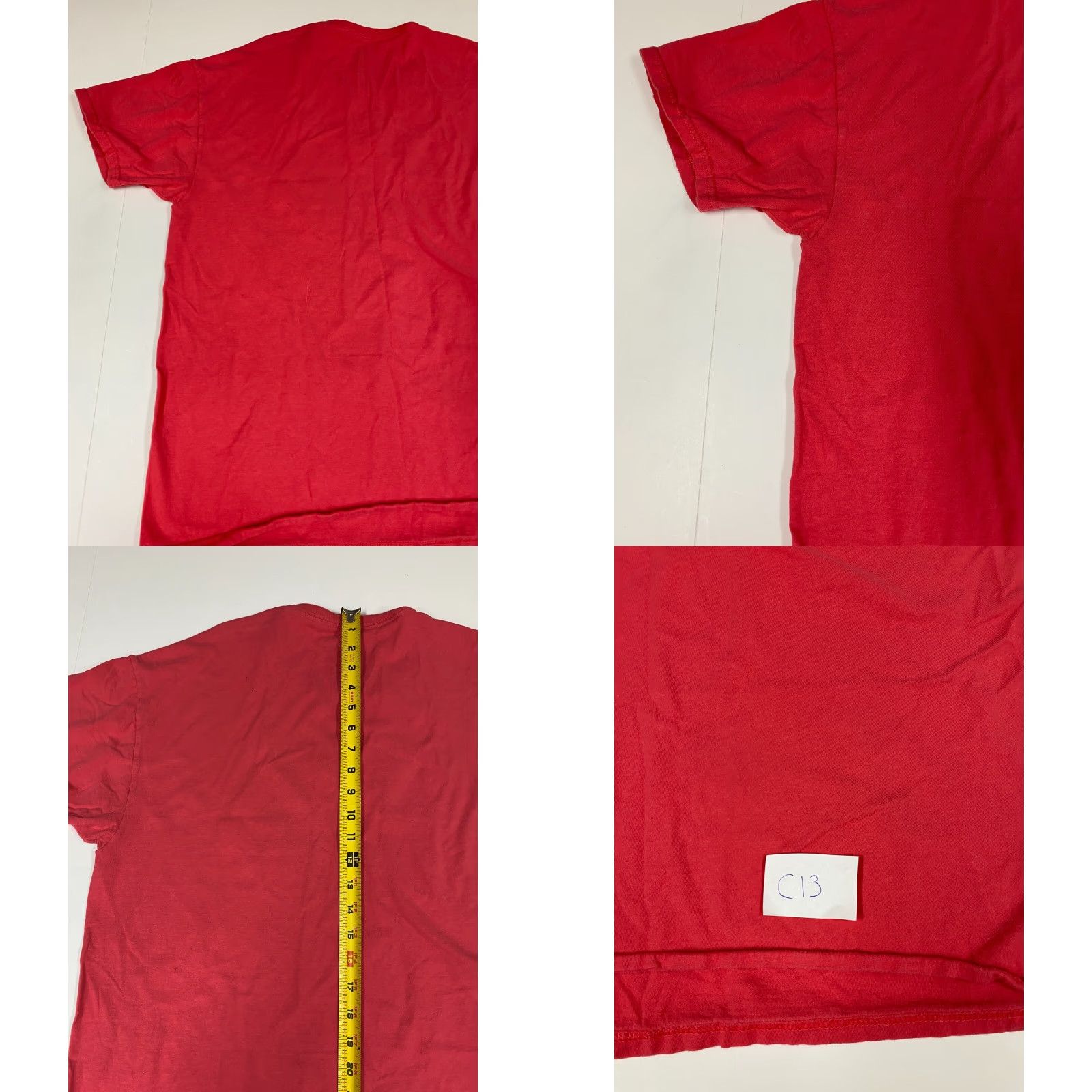 Fruit Of The Loom Save Children Mens T-Shirt L Red Cotton Logo Crew Neck Short Sleeve Vintage: No Size US L / EU 52-54 / 3 - 8 Thumbnail