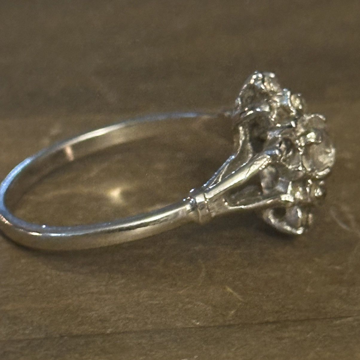 Other Rhinestone flower cocktail ring Size ONE SIZE - 5 Thumbnail