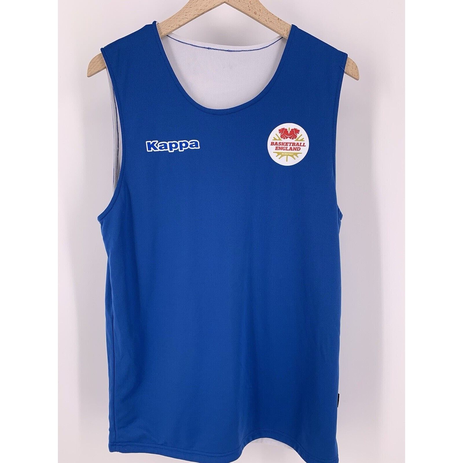 Kappa Kappa Jersey White/Blue Basketball England Reversible 2017 M Size US M / EU 48-50 / 2 - 6 Thumbnail